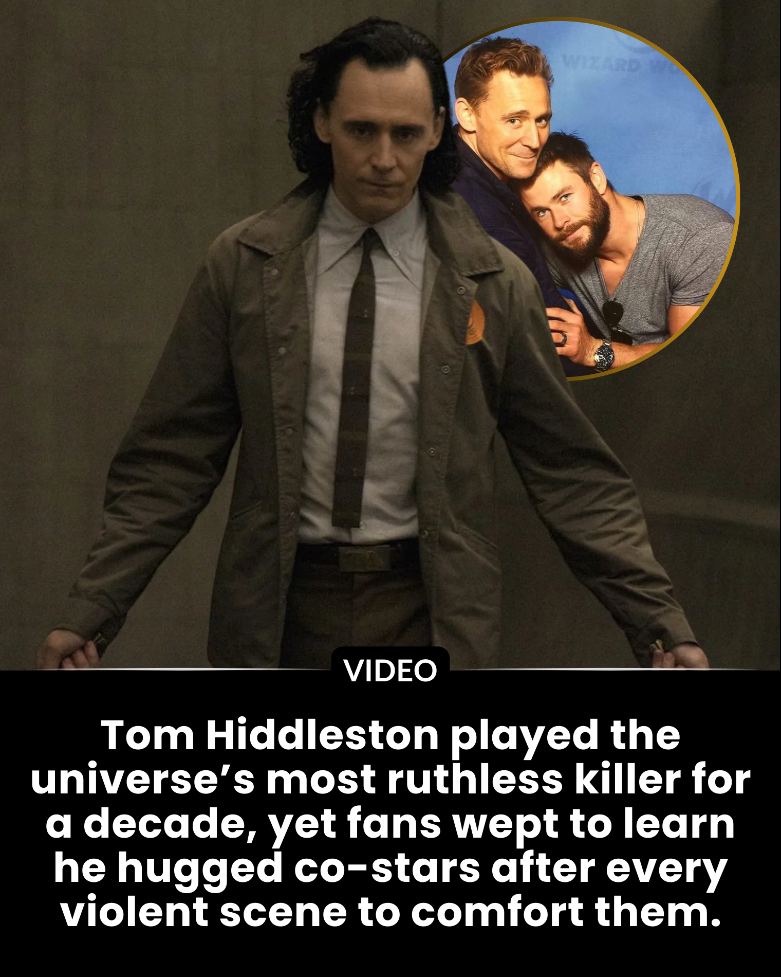 Tom Hiddleston played the universe’s most ruthless killer for a decade, yet fans wept to learn he hugged co-stars after every violent scene to comfort them.