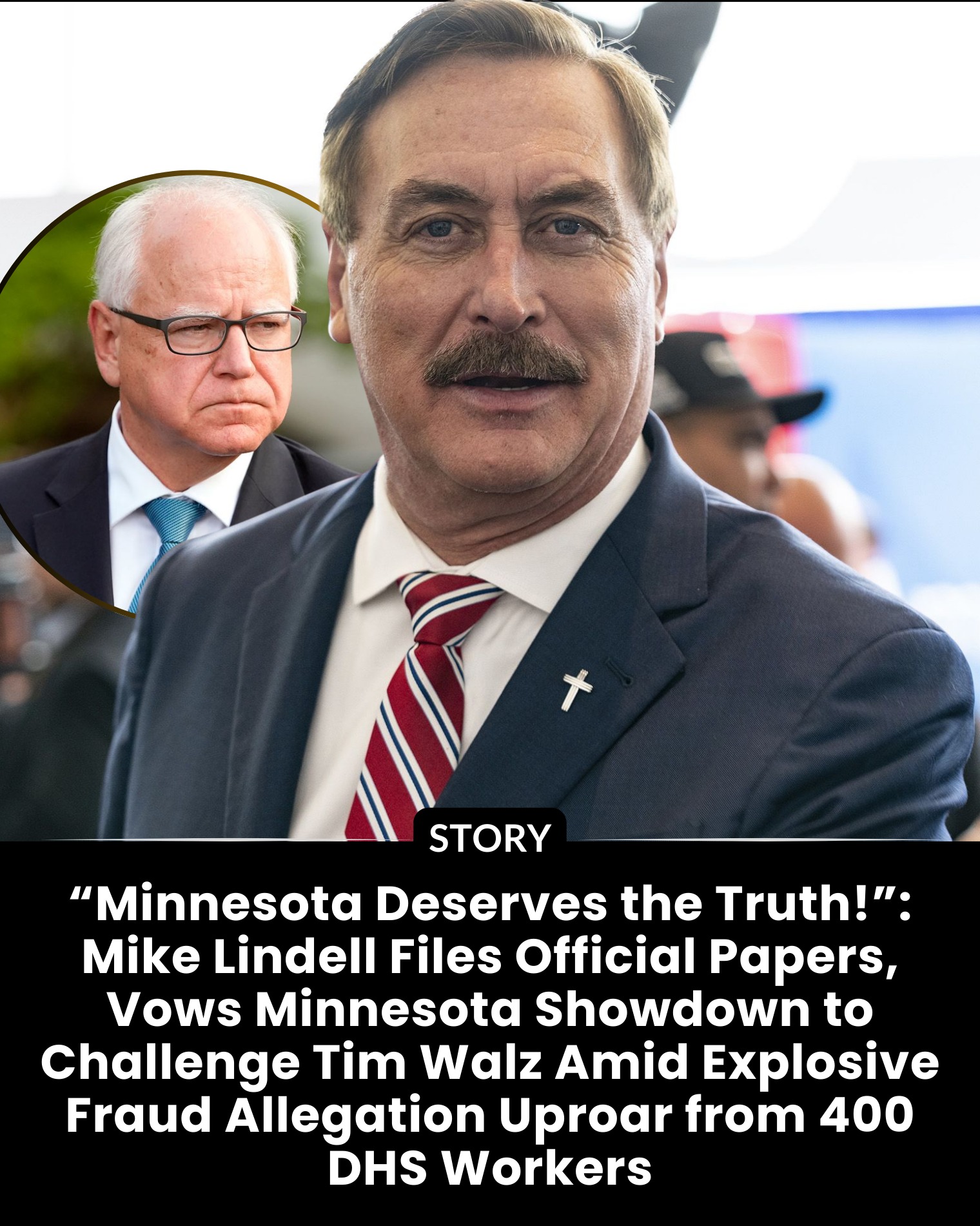 MyPillow CEO Mike Lindell Mulls Minnesota Governor Bid Against Embattled Tim Walz