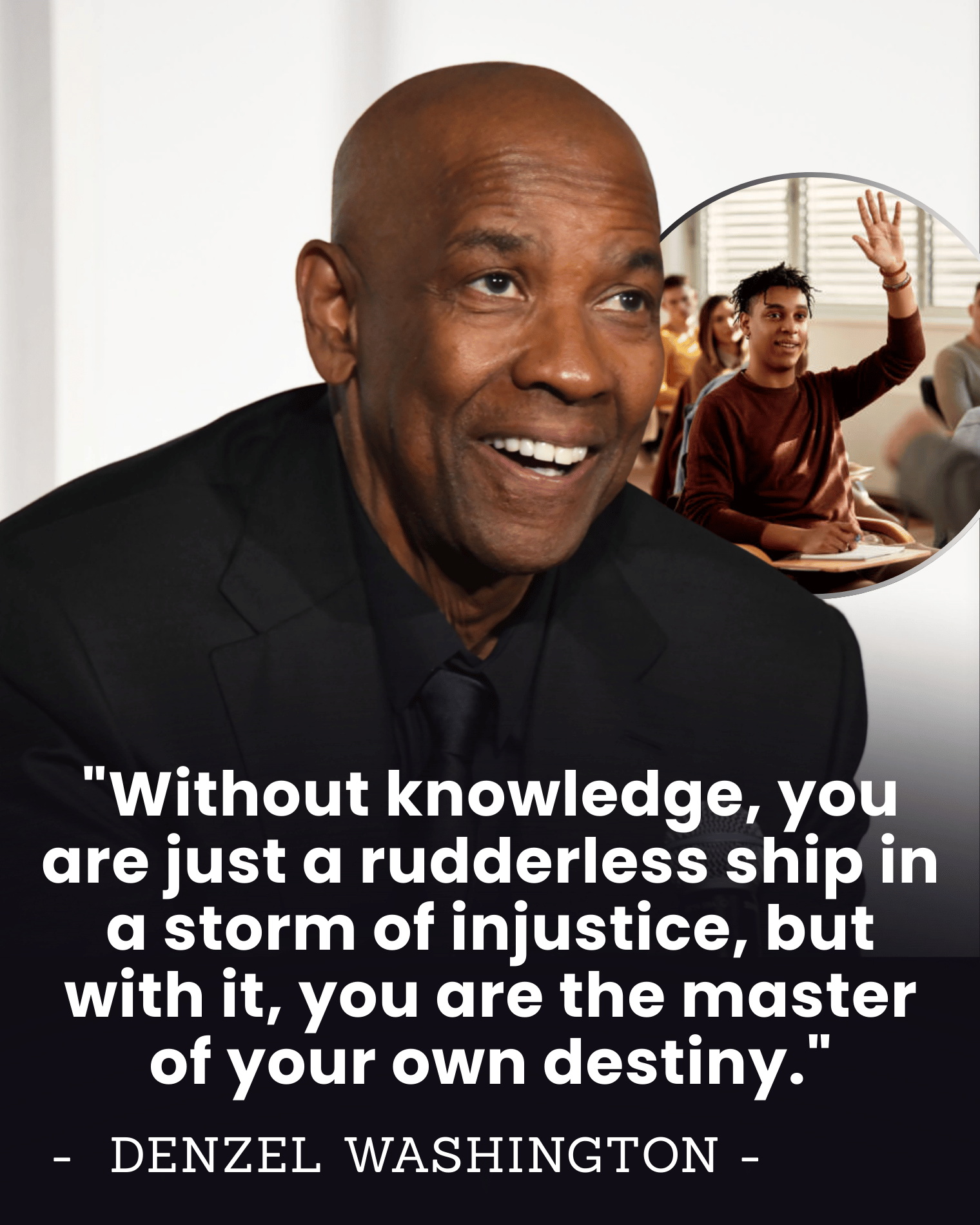 “$1 Million, One Mission” — Denzel Washington’s Secret Fight to Arm Black Students With Words That Took on America’s Power System.