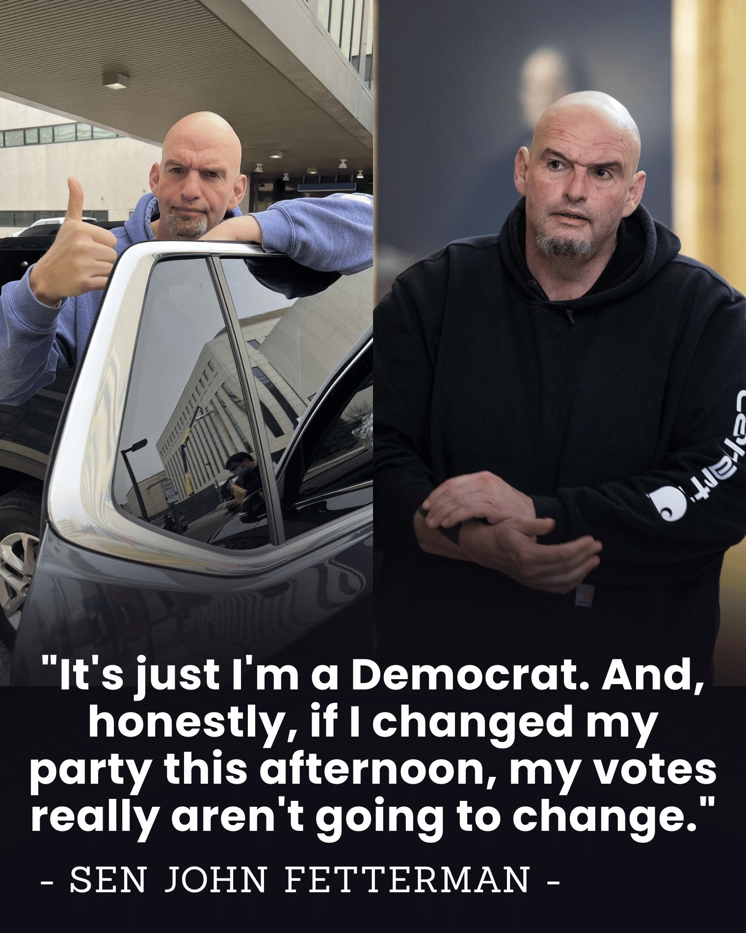 Sen. John Fetterman Says Standing by Principles Has Cost Him Within His Base, But He Won’t Change Course