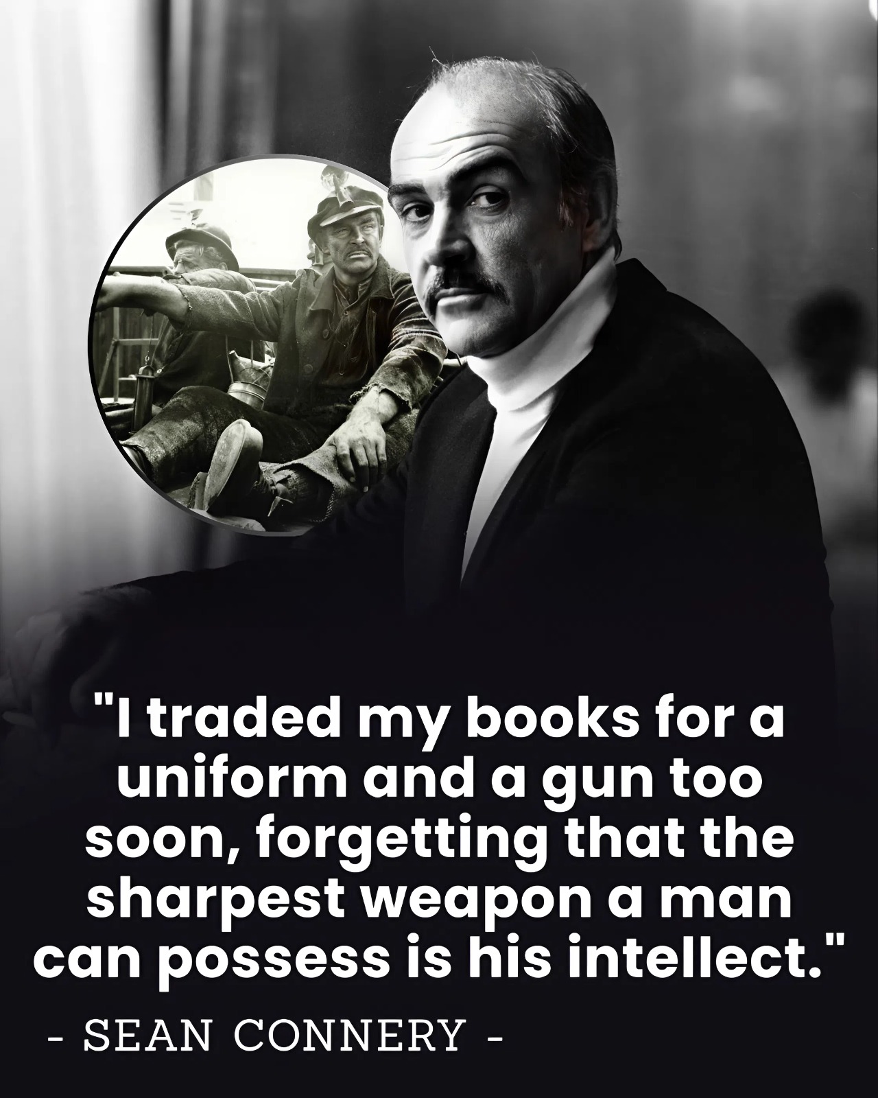 “I Picked a Gun Over Books” — Sean Connery’s Brutal Royal Navy Regret After Enlisting Too Young: The Lesson That Took Him DECADES to Learn.