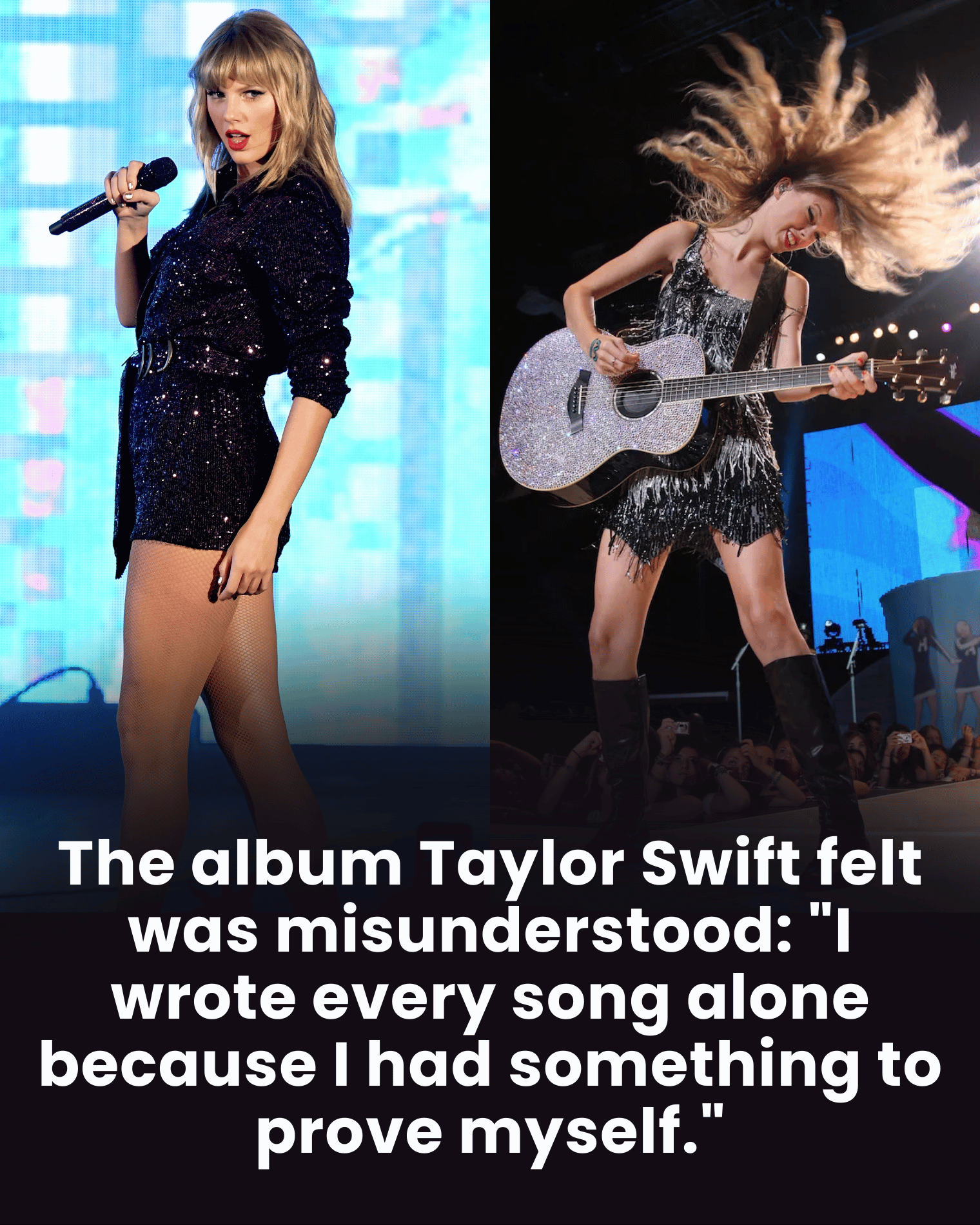 The album Taylor Swift felt was misunderstood: “I wrote every song alone because I had something to prove myself.”