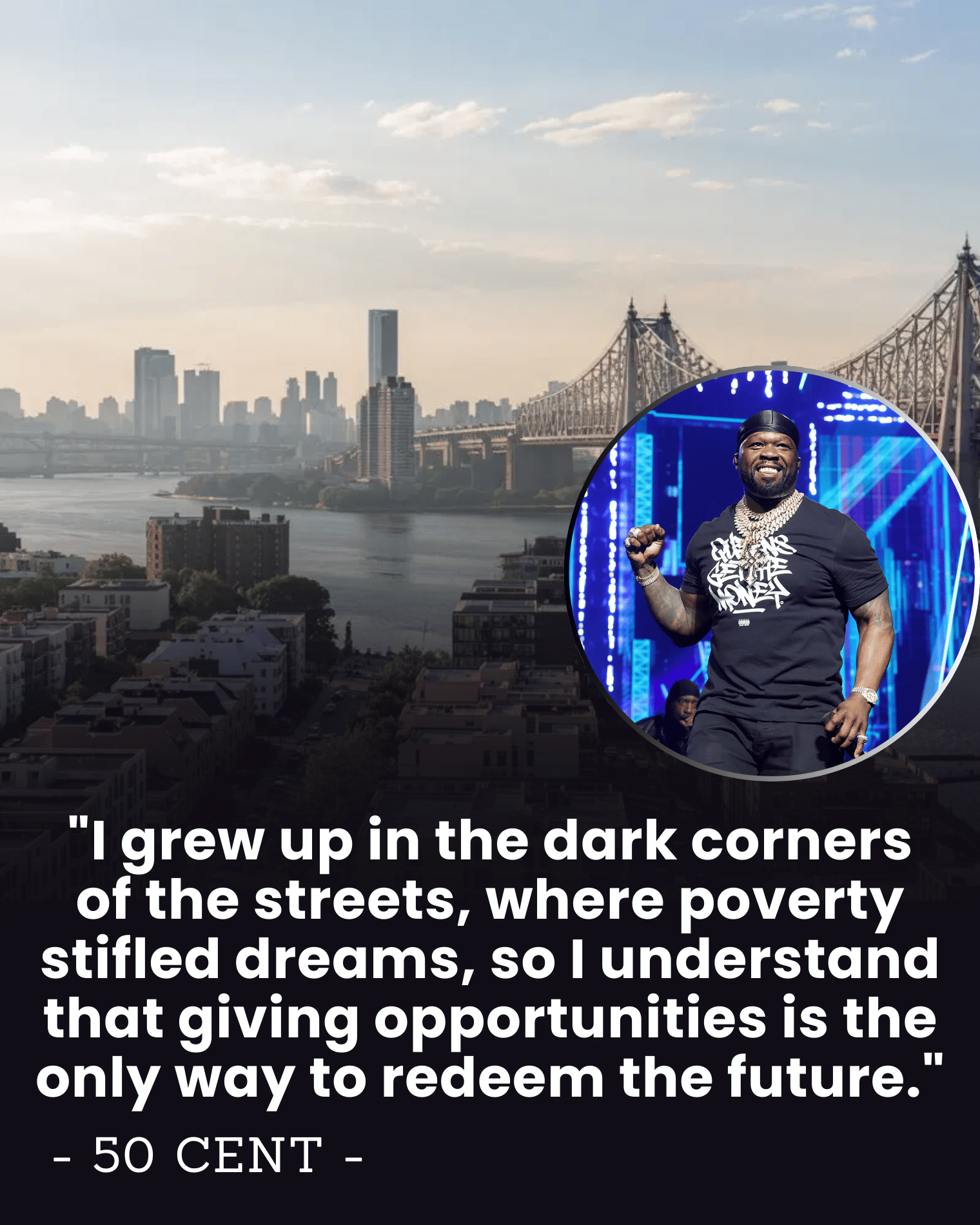“From Drug Corners to Classrooms” — How 50 Cent Took on NYC Gangs and Turned 3 Abandoned Parks Into Safe Zones for Fatherless Kids.