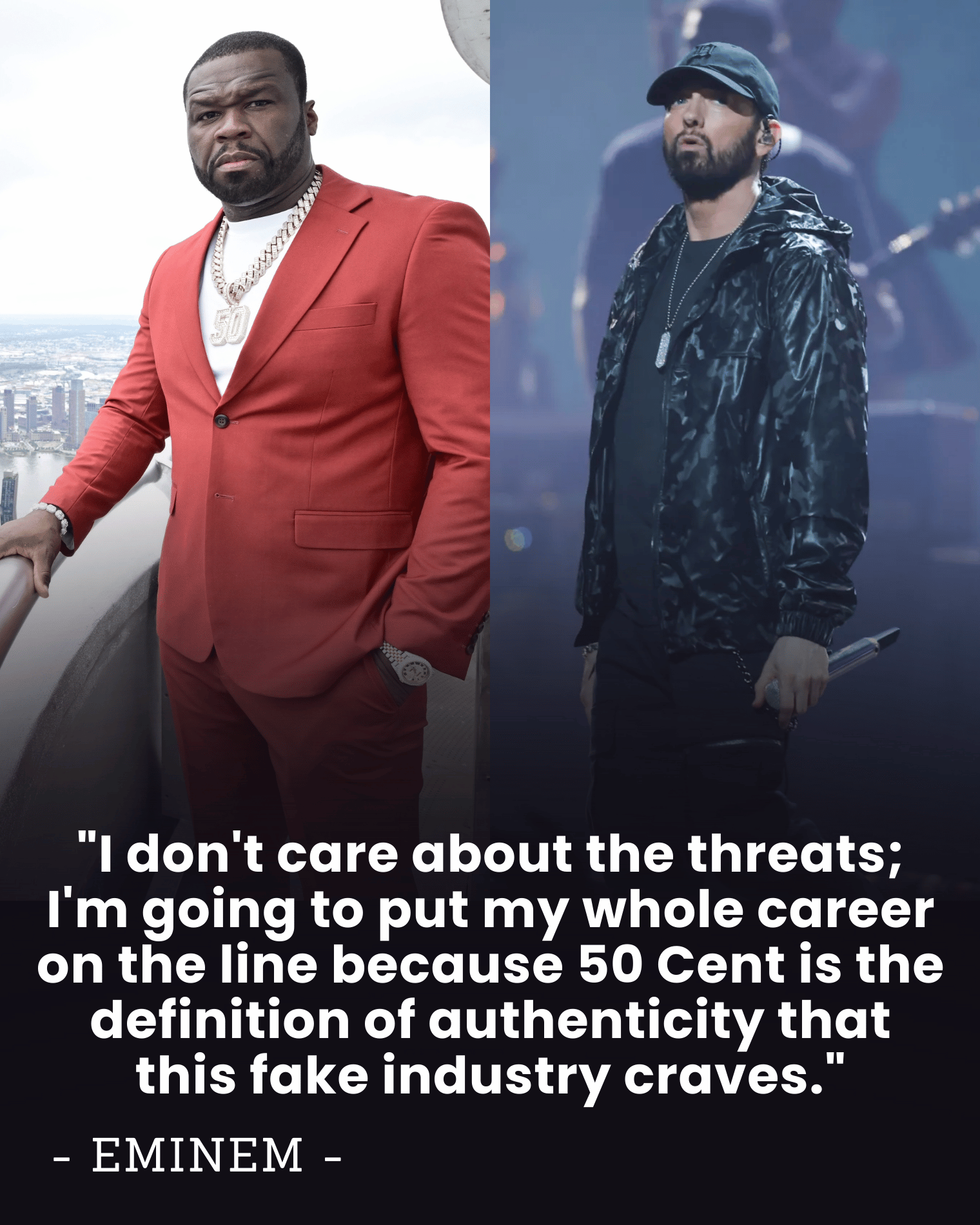 “I’ll Walk Away Today!” — Inside the Explosive Interscope Meeting Where Eminem Risked His No.1 Career to Save 50 Cent and Changed Rap Forever.