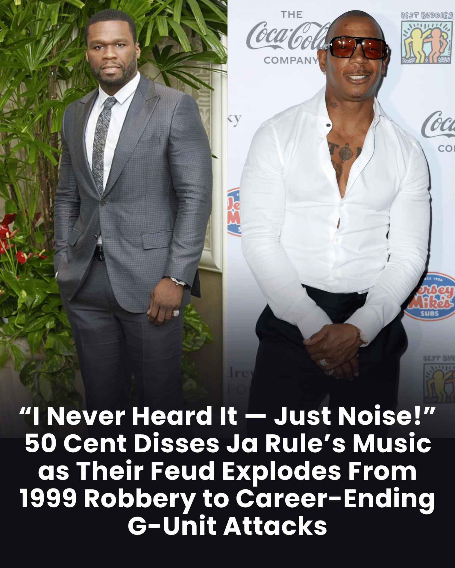 “I Never Heard It — Just Noise!” 50 Cent Disses Ja Rule’s Music as Their Feud Explodes From 1999 Robbery to Career-Ending G-Unit Attacks