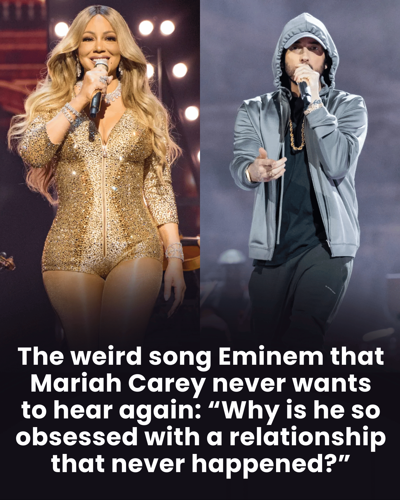 The weird song Eminem that Mariah Carey never wants to hear again: “Why is he so obsessed with a relationship that never happened?”