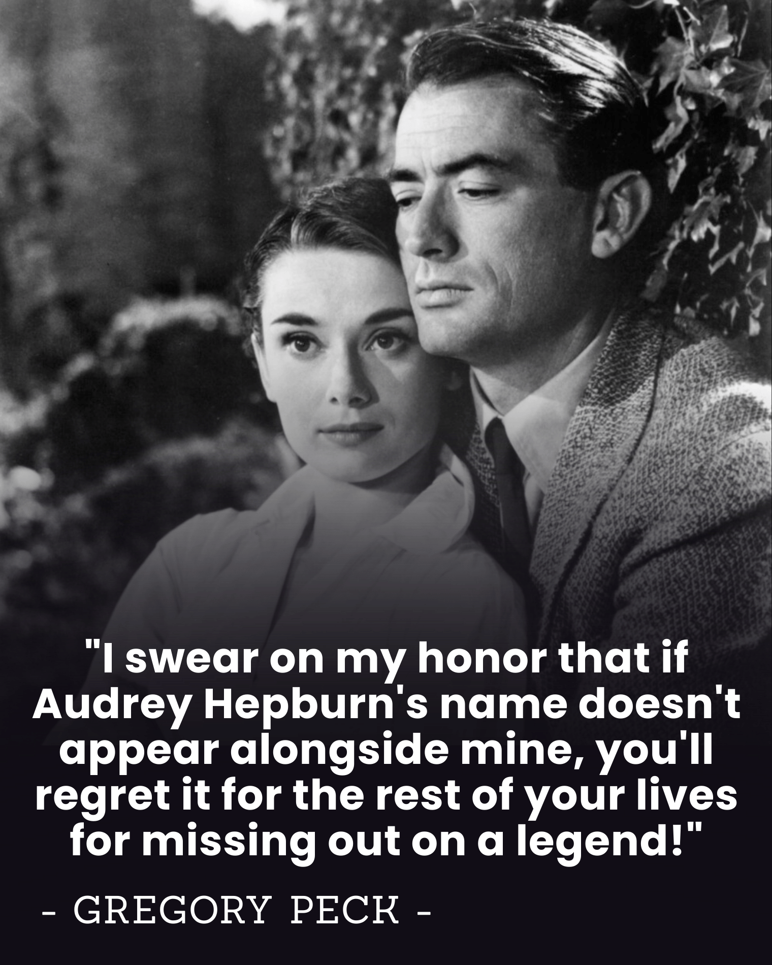 “MIDNIGHT CALL THAT CHANGED HOLLYWOOD!” Gregory Peck’s 1 Phone Call Broke a Studio Rule — And Predicted Audrey Hepburn’s Oscar Win Before Her 1st Film.