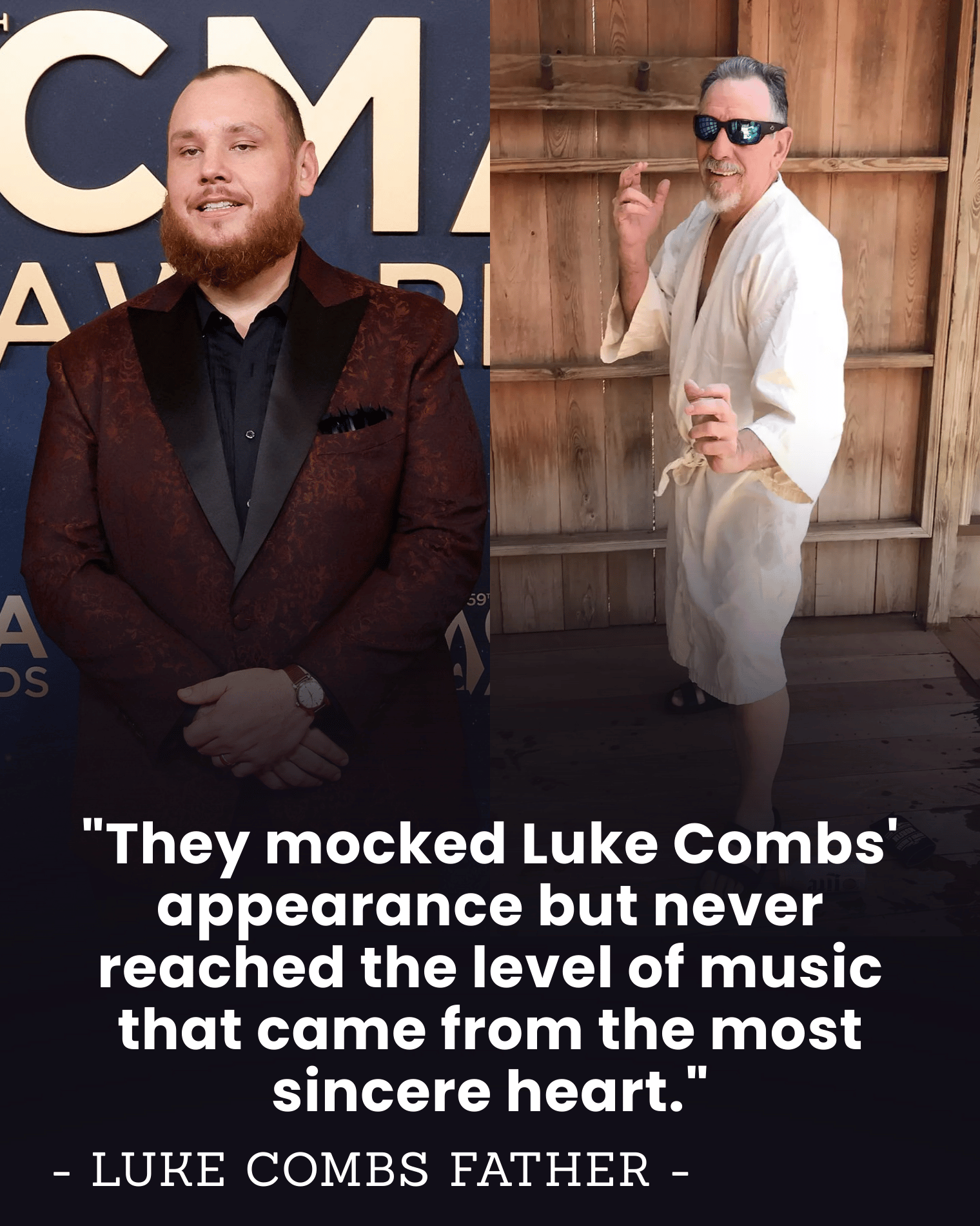 They Mocked His Weight at the Grammys — But Luke Combs’ Dad Fired Back With 1 Line That Silenced the Fashion Police and Shook the Music World.