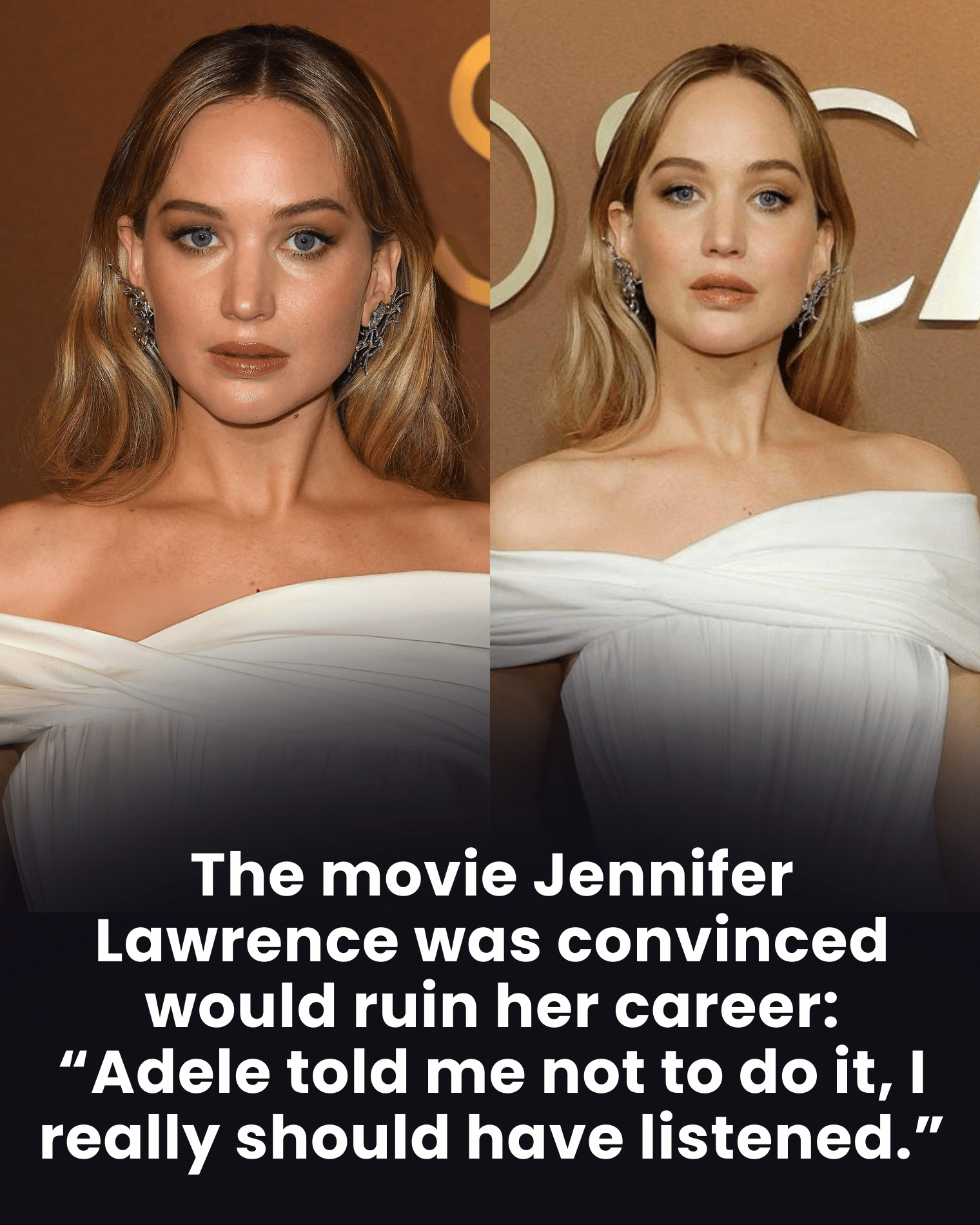 The movie Jennifer Lawrence was convinced would ruin her career: “Adele told me not to do it, I really should have listened.”