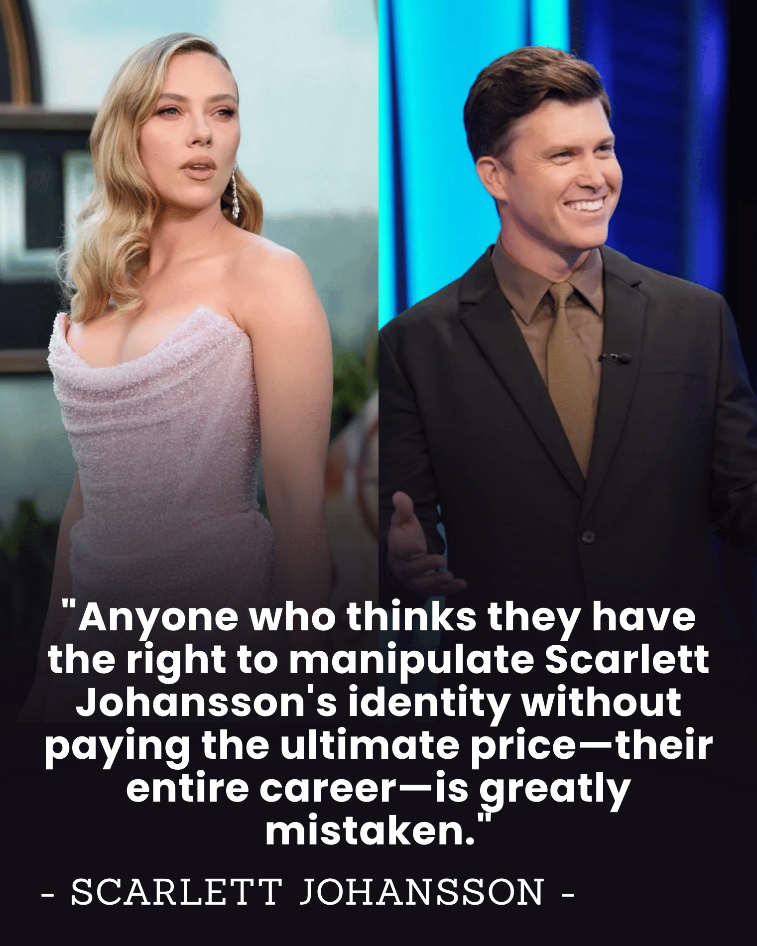 “48 Hours to Back Down or Burn It All” — Colin Jost Storms Silicon Valley After AI Uses Scarlett Johansson’s Voice Without Consent.