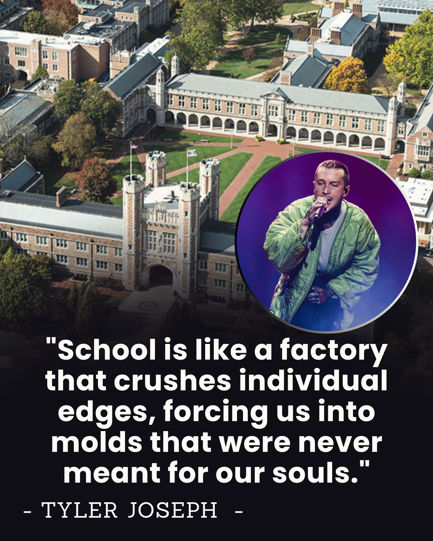 “1 Regret That Nearly Killed His Art” — Tyler Joseph Slams the School System That “Crushed” His Identity, and the Music He Used to Save Himself.