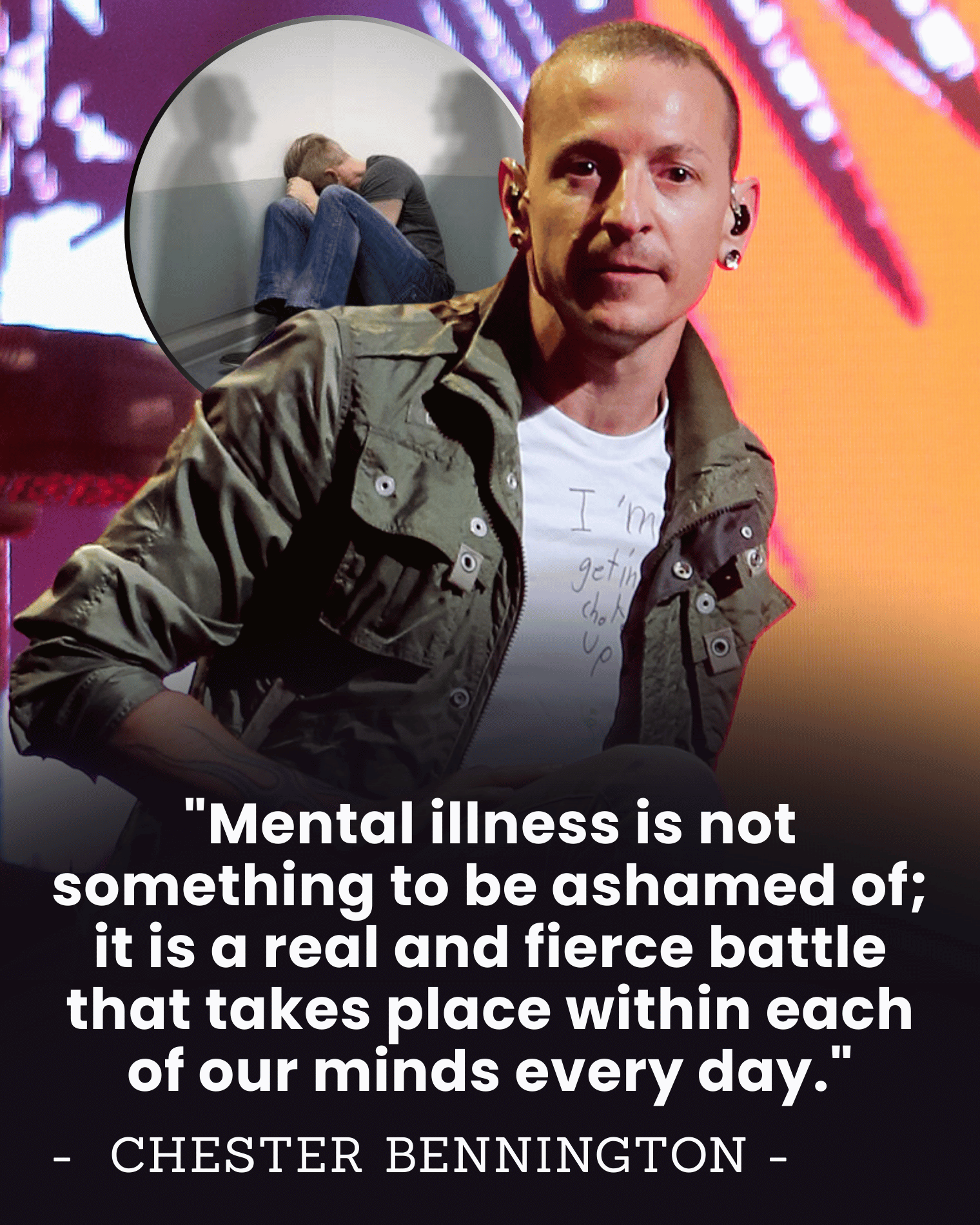 “Every Day Is a Battle” — Chester Bennington’s Raw Confession About Mental Illness That Shook Millions and Changed How the World Talks About Depression.