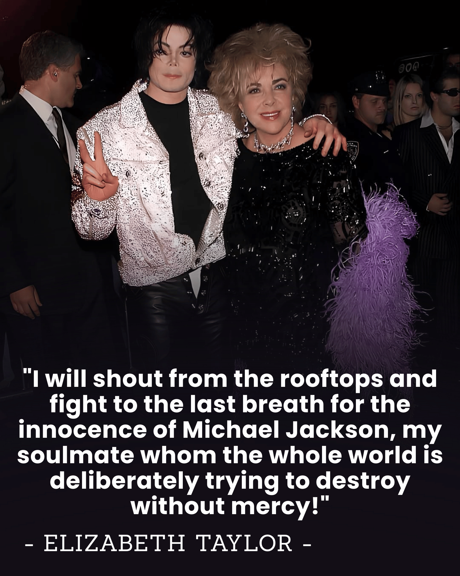 “I’ll Fight to My Last Breath” — Elizabeth Taylor’s Explosive 2005 Defense of Michael Jackson That Shook the Courtroom and Silenced the Media.