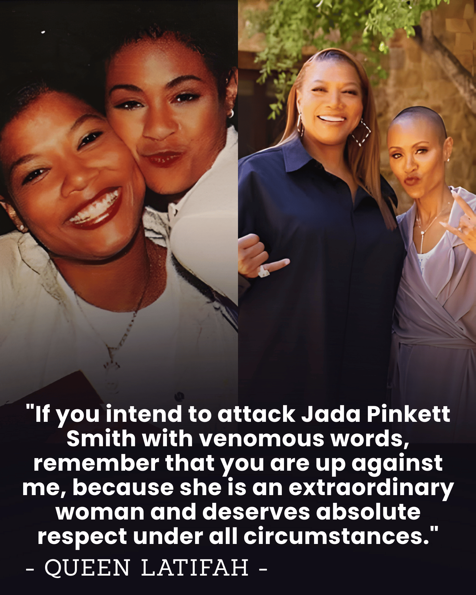 “DON’T COME FOR JADA” — Queen Latifah Explodes After Oscars Fallout, Launches Fierce Defense of Her Friend in a 30-Year Bond That Began in 1996.