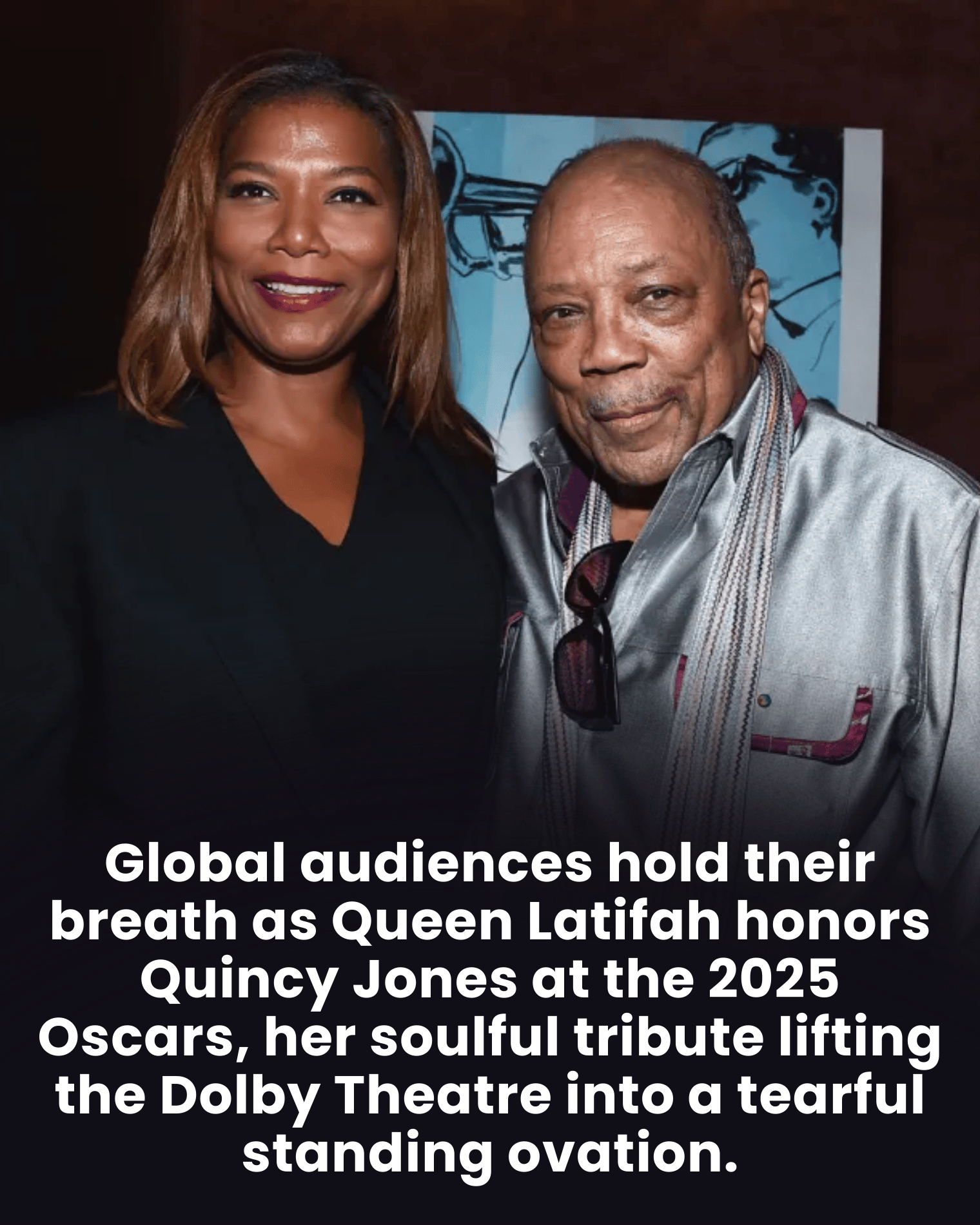 Global audiences hold their breath as Queen Latifah honors Quincy Jones at the 2025 Oscars, her soulful tribute lifting the Dolby Theatre into a tearful standing ovation.