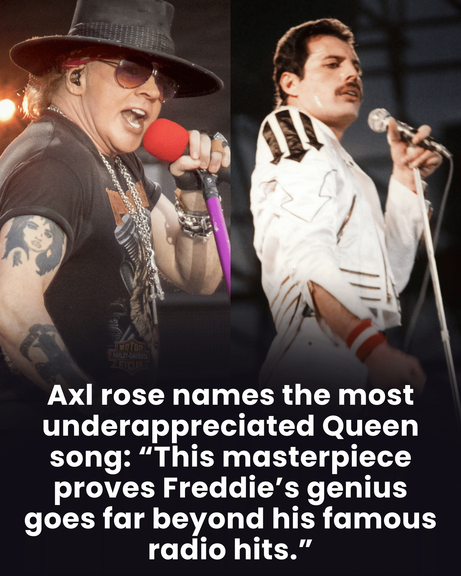 Axl rose names the most underappreciated Queen song: “This masterpiece proves Freddie’s genius goes far beyond his famous radio hits.”