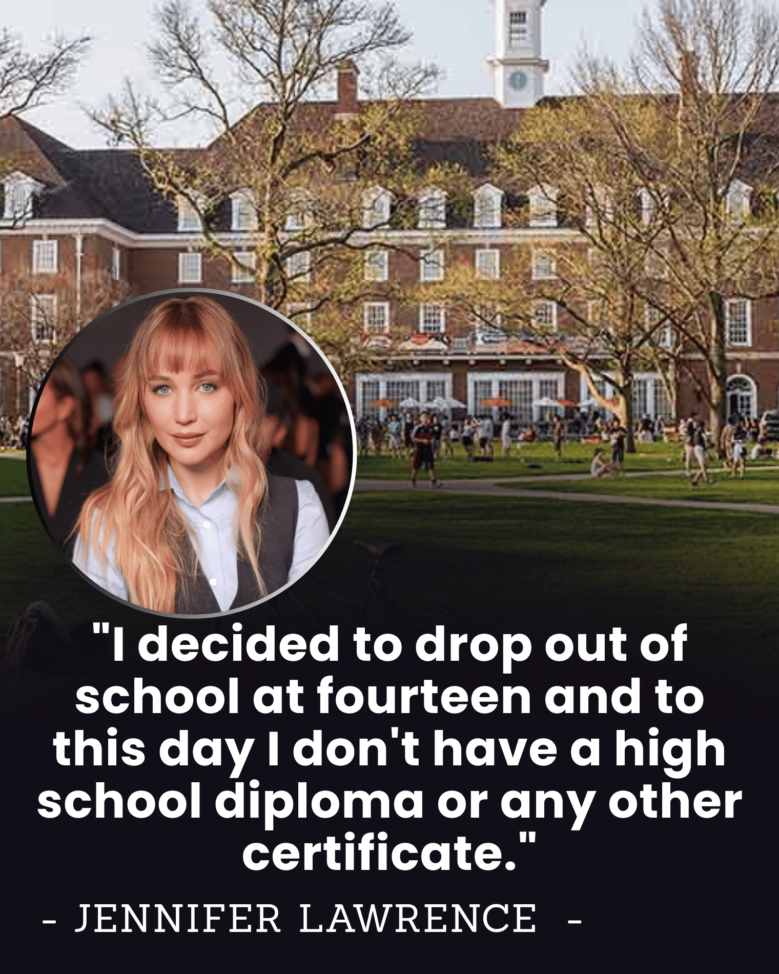 “Dropped Out at 14!” Jennifer Lawrence’s Shocking School Exit Still Haunts Her — Why Hollywood’s $160M Star Says She Feels ‘Intellectually Homeless’.