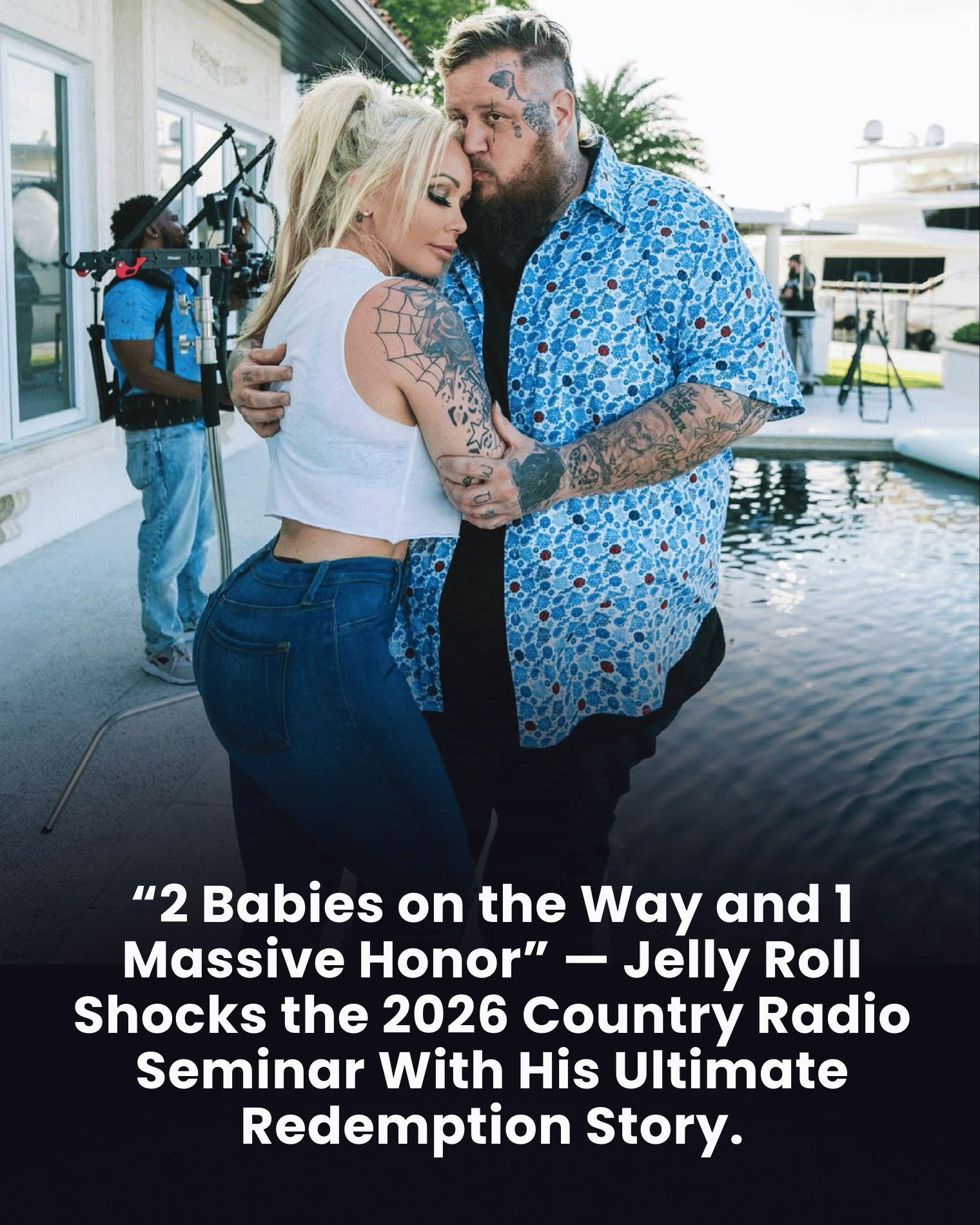 “2 Babies on the Way and 1 Massive Honor” — Jelly Roll Shocks the 2026 Country Radio Seminar With His Ultimate Redemption Story.