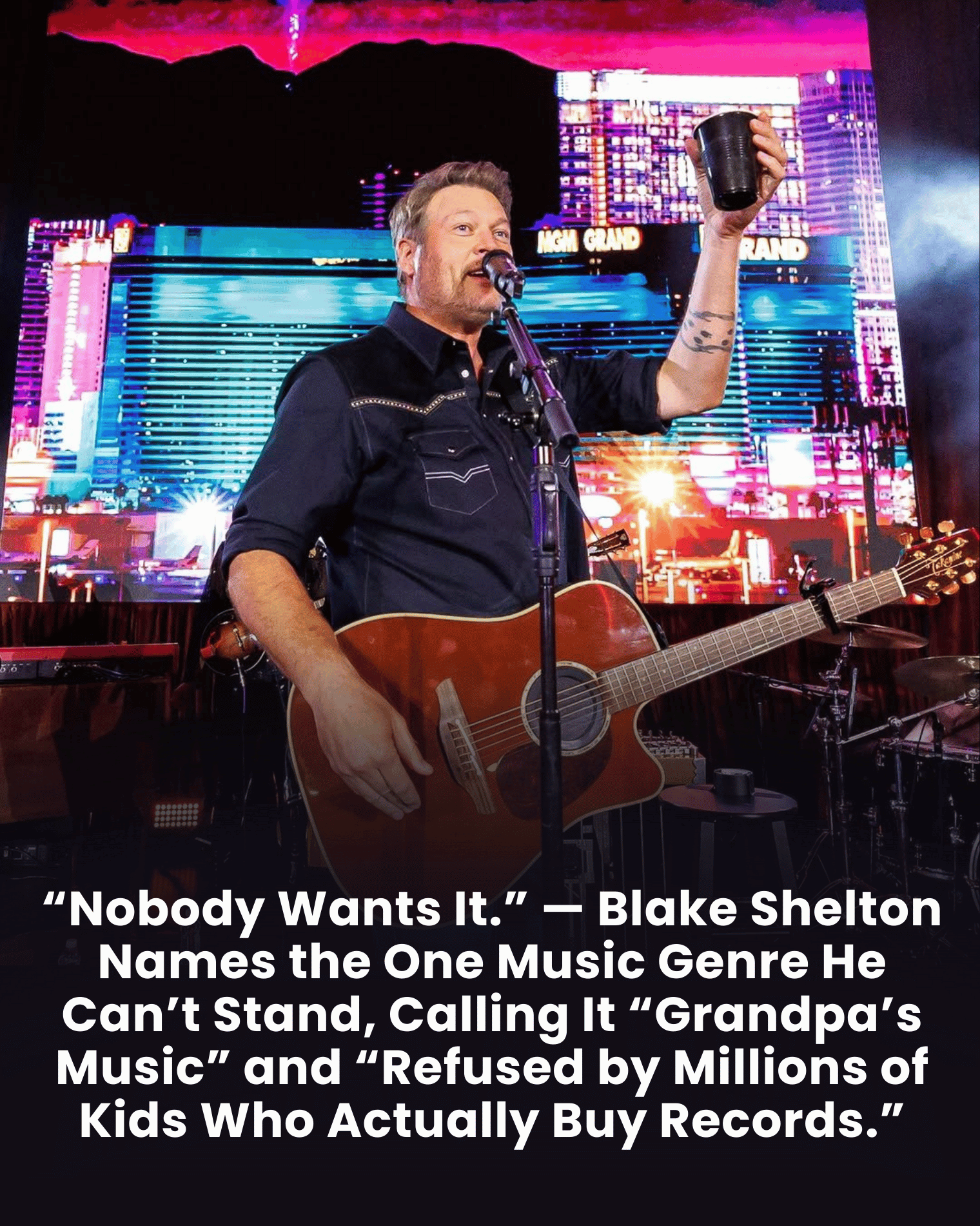 “Nobody Wants It.” — Blake Shelton Names the One Music Genre He Can’t Stand, Calling It “Grandpa’s Music” and “Refused by Millions of Kids Who Actually Buy Records.”