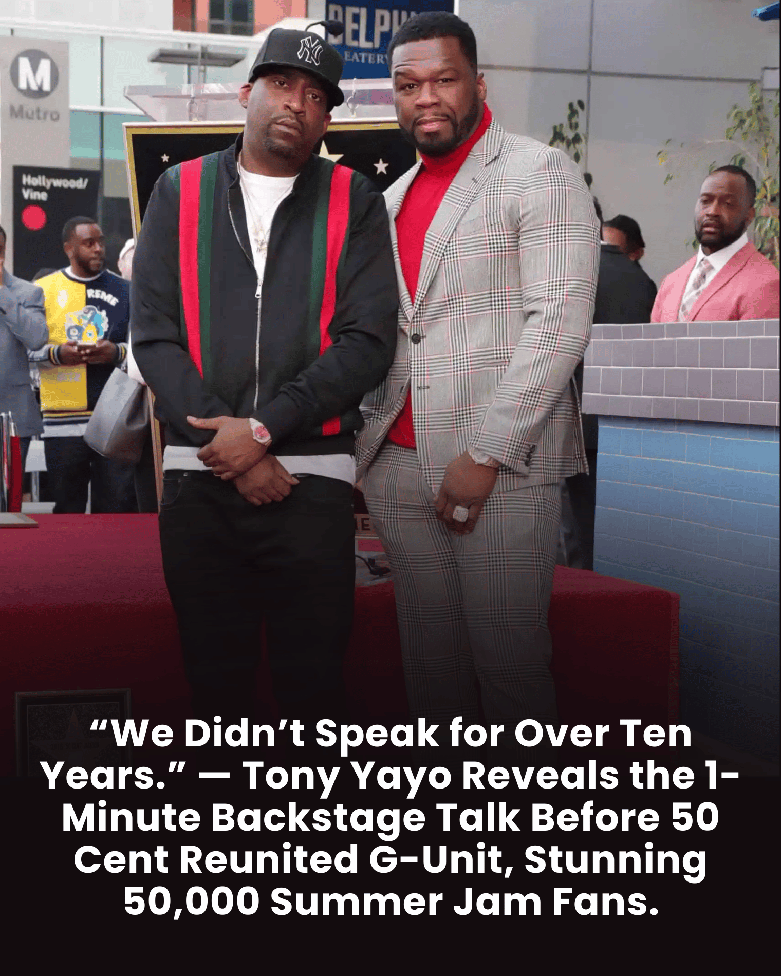 “We Didn’t Speak for Over Ten Years.” — Tony Yayo Reveals the 1-Minute Backstage Talk Before 50 Cent Reunited G-Unit, Stunning 50,000 Summer Jam Fans.