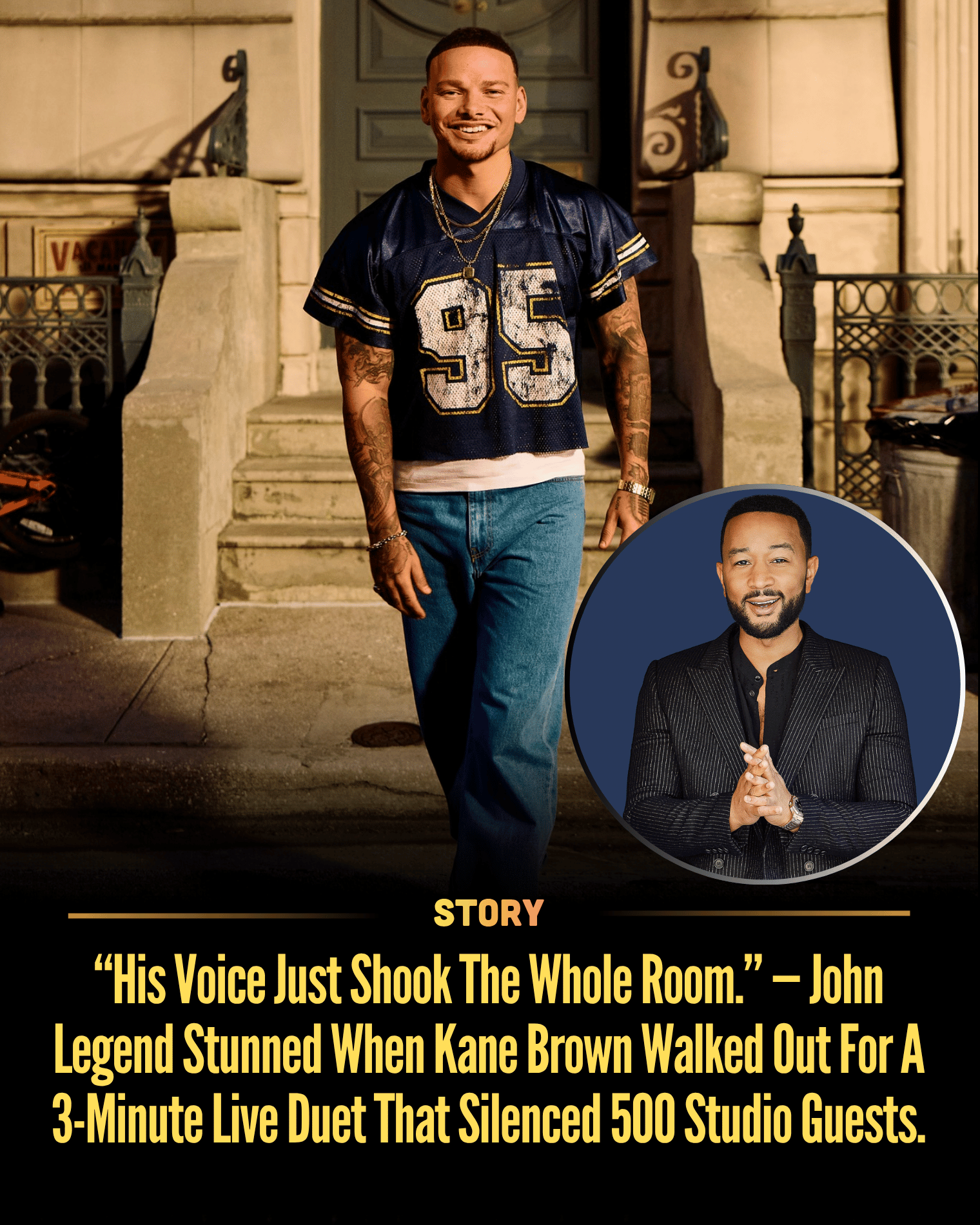 “His Voice Just Shook The Whole Room.” — John Legend Stunned When Kane Brown Walked Out For A 3-Minute Live Duet That Silenced 500 Studio Guests.