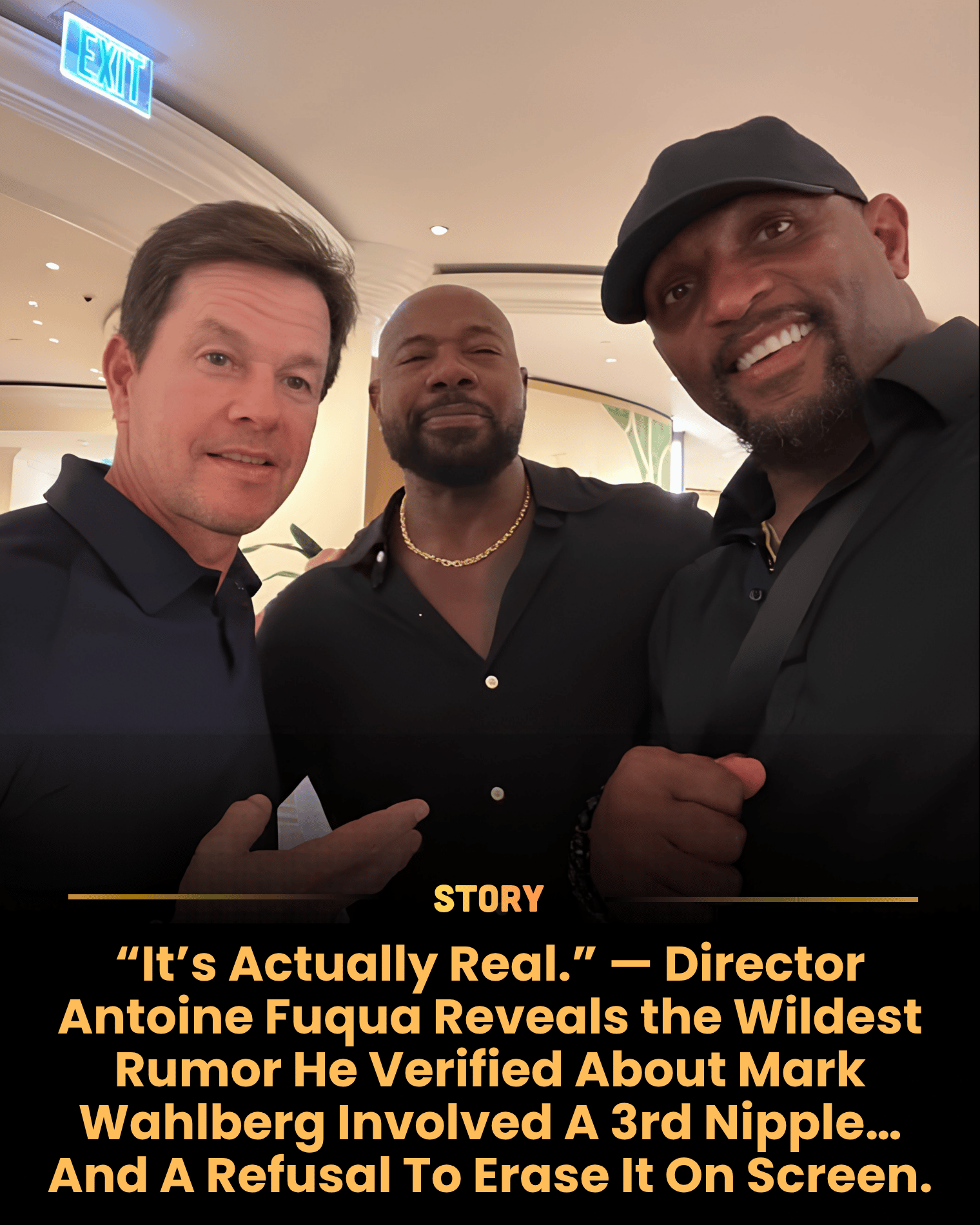“It’s Actually Real.” — Director Antoine Fuqua Reveals the Wildest Rumor He Verified About Mark Wahlberg Involved A 3rd Nipple… And A Refusal To Erase It On Screen.