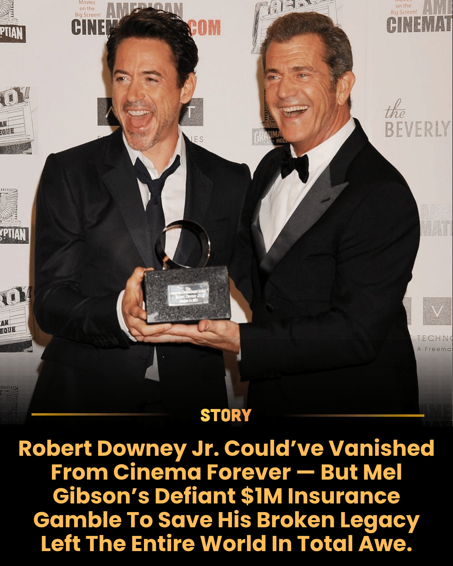 Robert Downey Jr. Could’ve Vanished From Cinema Forever — But Mel Gibson’s Defiant $1M Insurance Gamble To Save His Broken Legacy Left The Entire World In Total Awe.