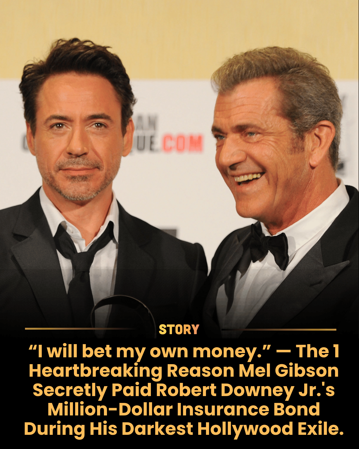 “I will bet my own money.” — The 1 Heartbreaking Reason Mel Gibson Secretly Paid Robert Downey Jr.’s Million-Dollar Insurance Bond During His Darkest Hollywood Exile.