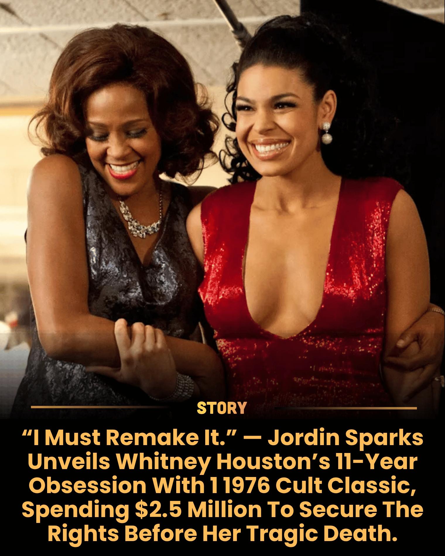 “I Must Remake It.” — Jordin Sparks Unveils Whitney Houston’s 11-Year Obsession With 1 1976 Cult Classic, Spending $2.5 Million To Secure The Rights Before Her Tragic Death.