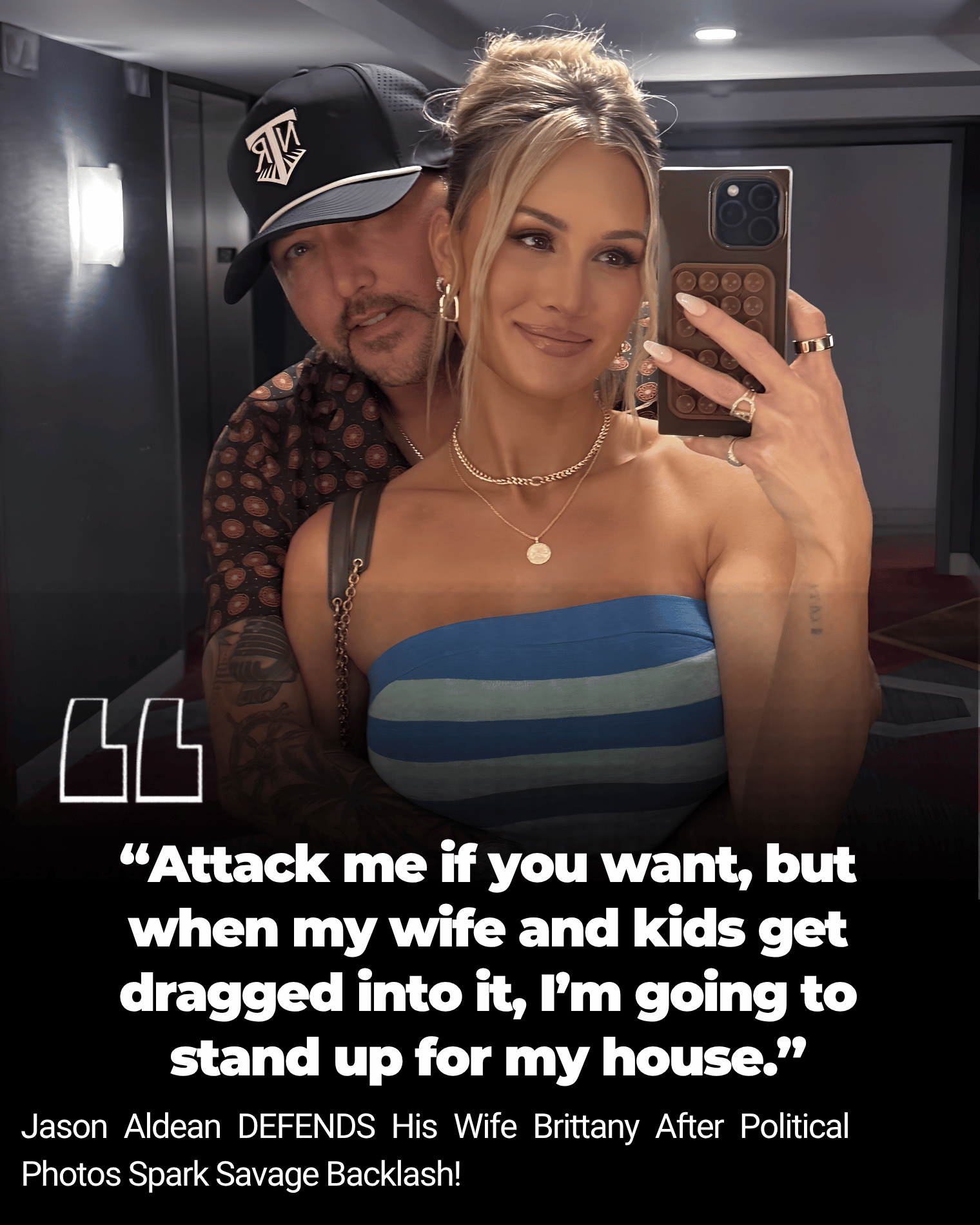Jason Aldean DEFENDS His Wife Brittany After Political Photos Spark Savage Backlash!