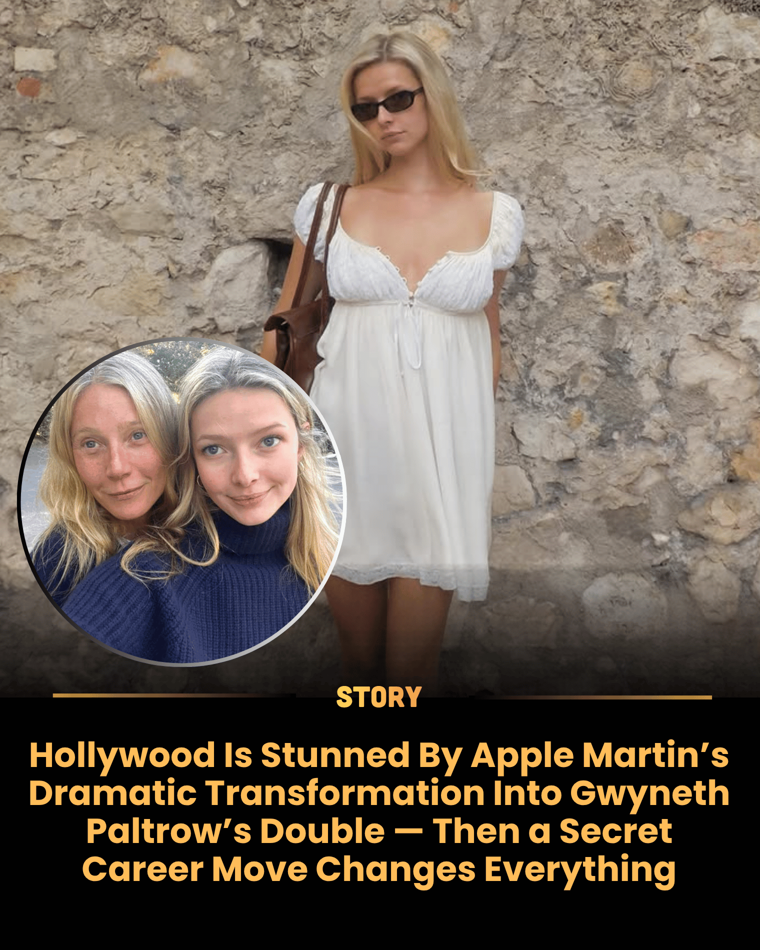 Hollywood Is Stunned By Apple Martin’s Dramatic Transformation Into Gwyneth Paltrow’s Double — Then a Secret Career Move Changes Everything