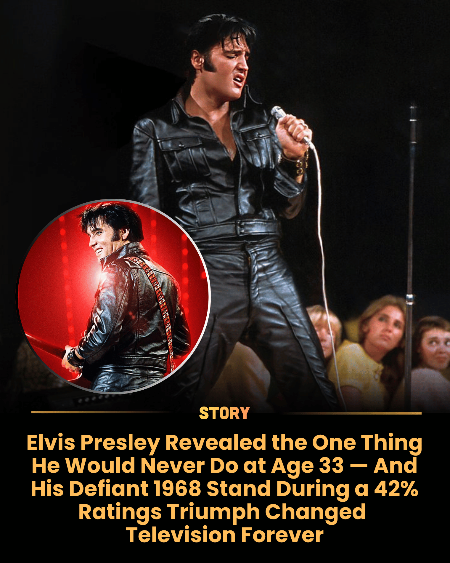 Elvis Presley Revealed the One Thing He Would Never Do at Age 33 — And His Defiant 1968 Stand During a 42% Ratings Triumph Changed Television Forever