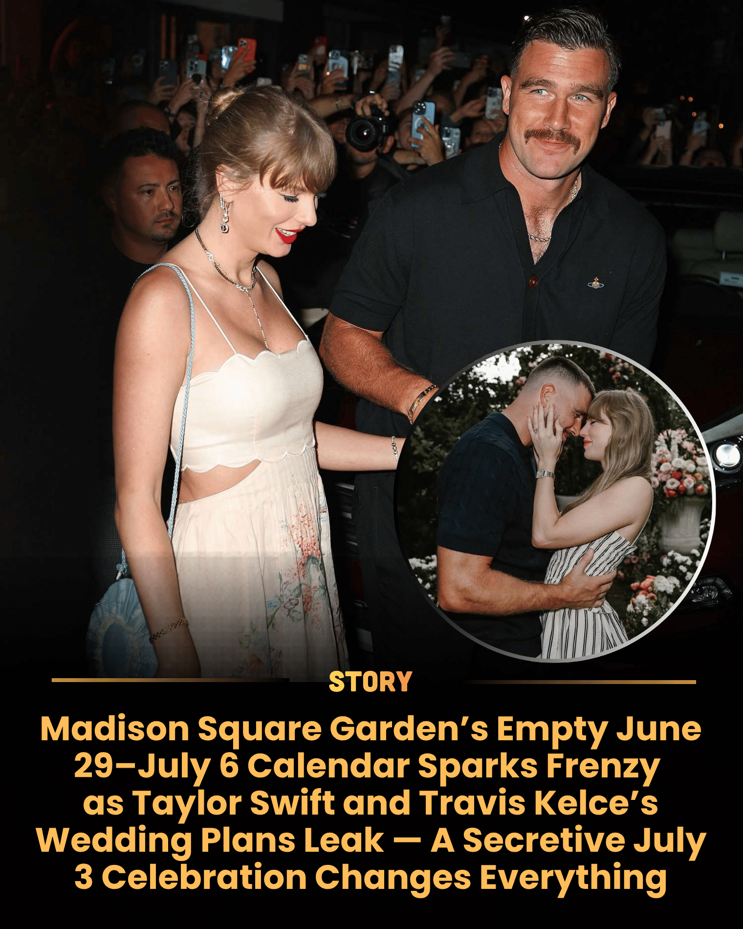 Madison Square Garden’s Empty June 29–July 6 Calendar Sparks Frenzy as Taylor Swift and Travis Kelce’s Wedding Plans Leak — A Secretive July 3 Celebration Changes Everything