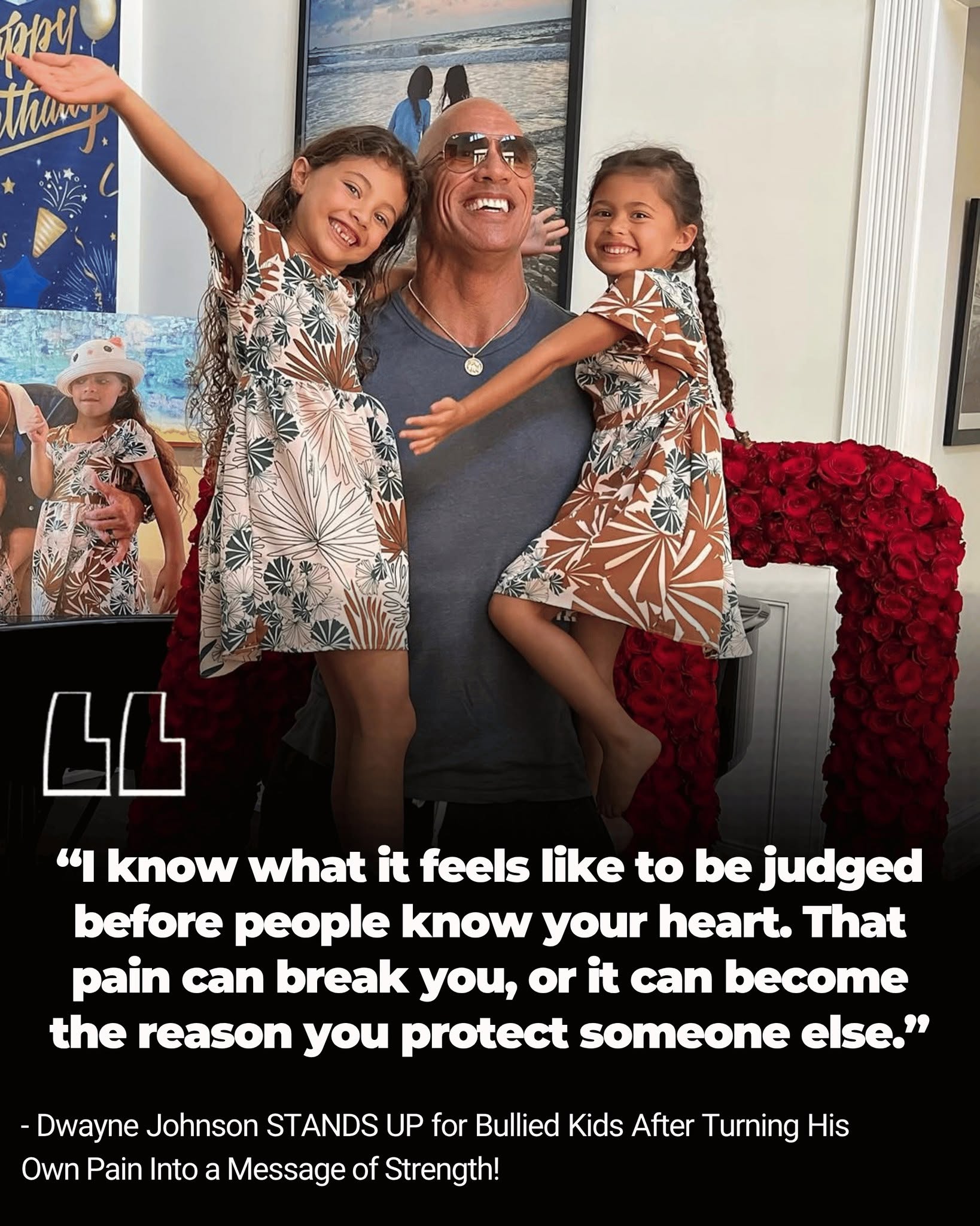 Dwayne Johnson STANDS UP for Bullied Kids After Turning His Own Pain Into a Message of Strength!