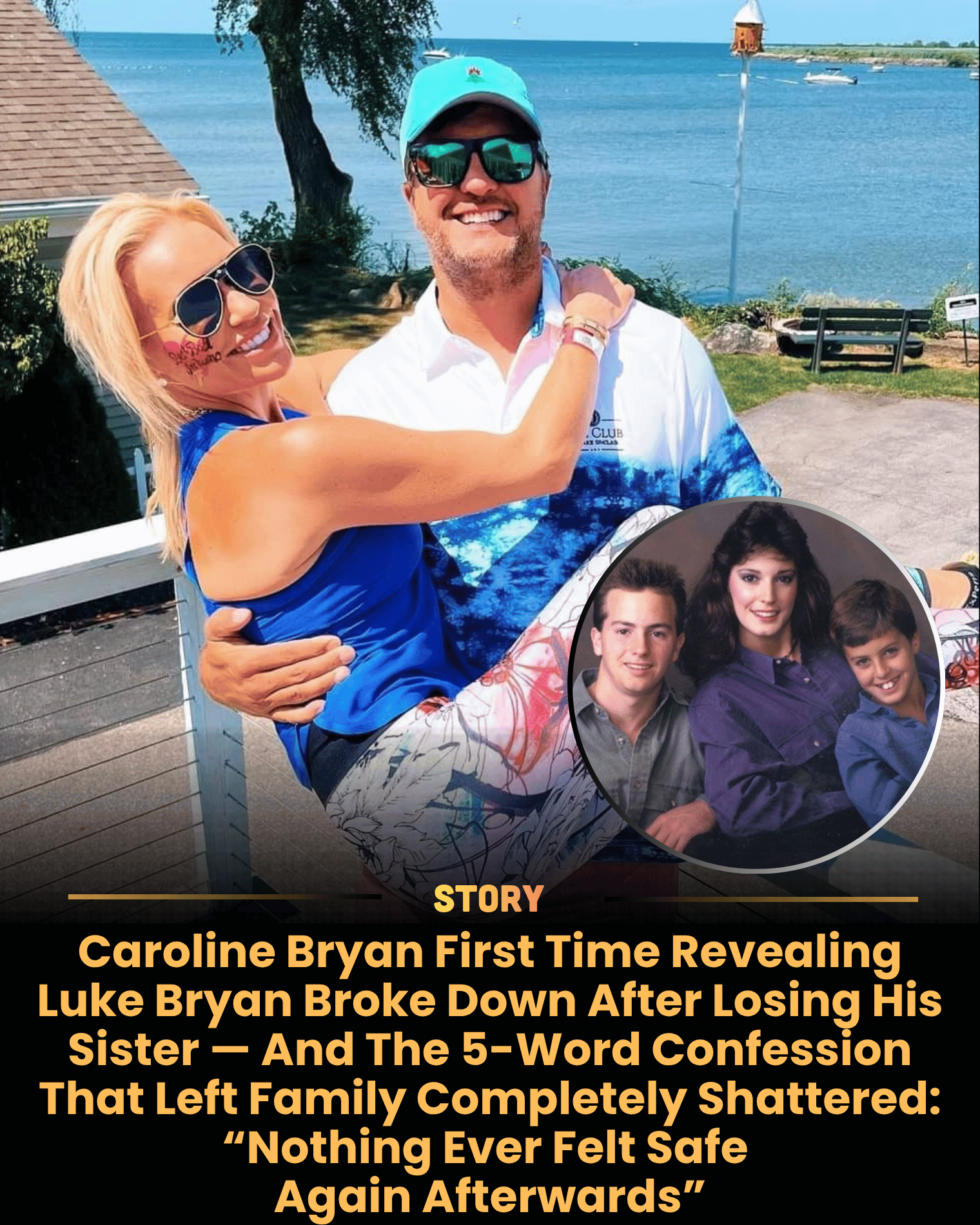 Caroline Bryan First Time Revealing Luke Bryan Broke Down After Losing His Sister — And The 5-Word Confession That Left Family Completely Shattered: “Nothing Ever Felt Safe Again Afterwards”