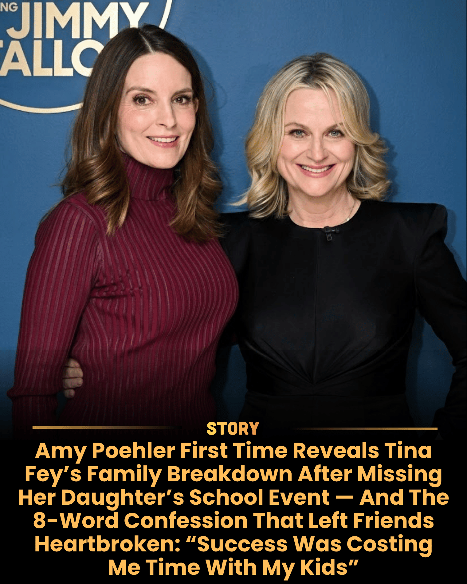 Amy Poehler First Time Reveals Tina Fey’s Family Breakdown After Missing Her Daughter’s School Event — And The 8-Word Confession That Left Friends Heartbroken: “Success Was Costing Me Time With My Kids”