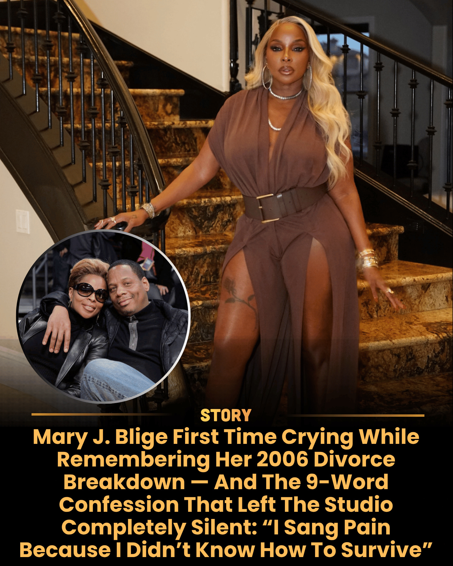 Mary J. Blige First Time Crying While Remembering Her 2006 Divorce Breakdown — And The 9-Word Confession That Left The Studio Completely Silent: “I Sang Pain Because I Didn’t Know How To Survive”