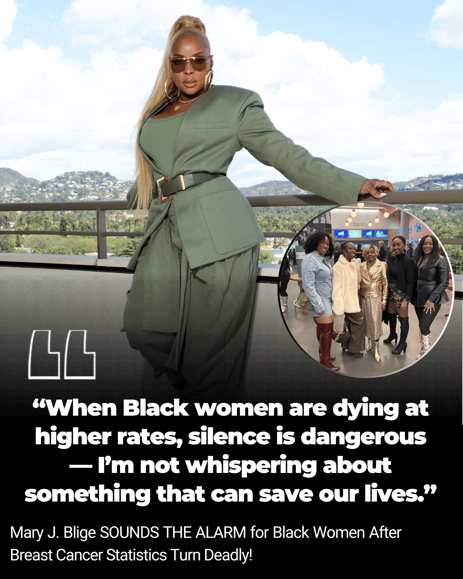 Mary J. Blige SOUNDS THE ALARM for Black Women After Breast Cancer Statistics Turn Deadly!