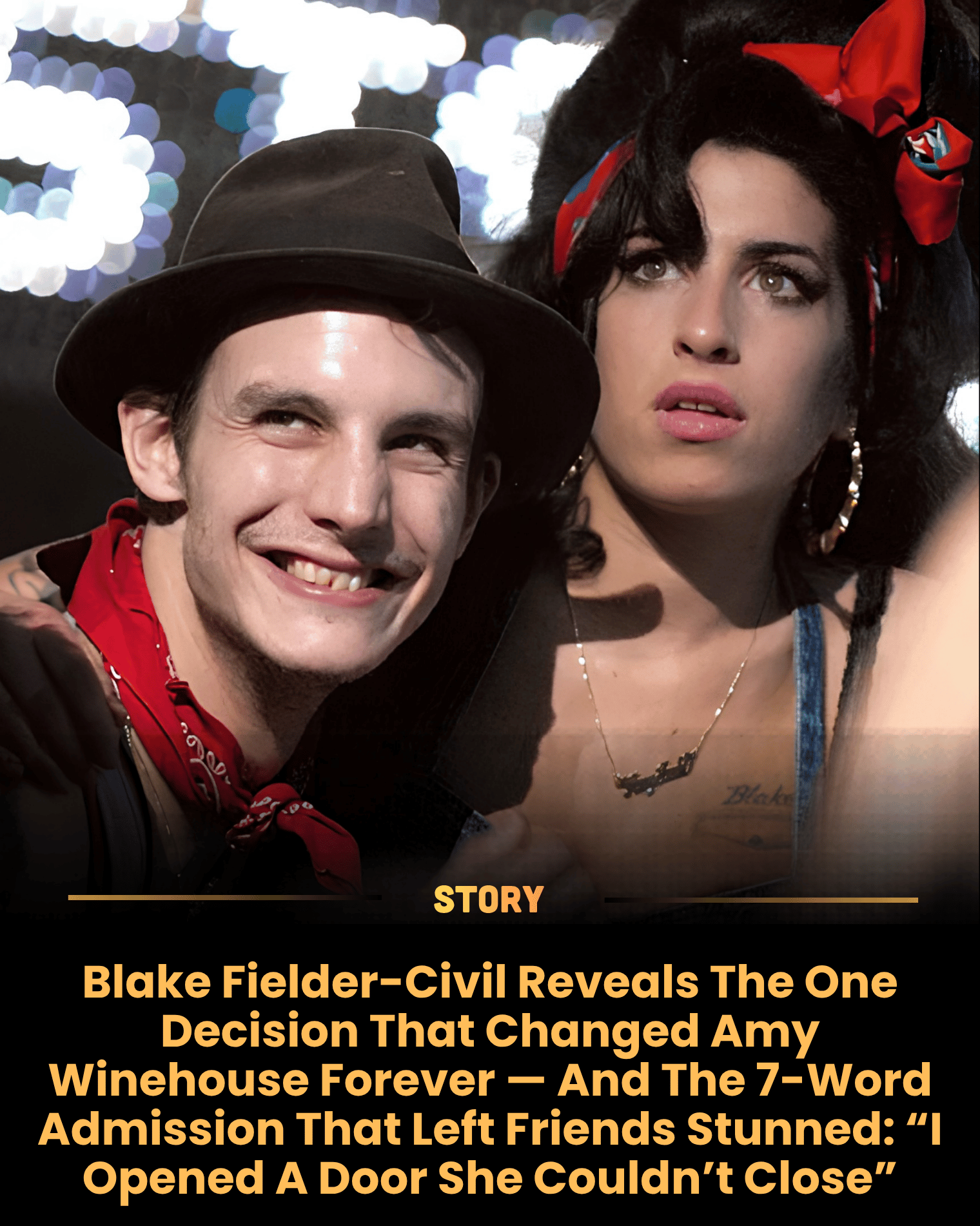 Blake Fielder-Civil Reveals The One Decision That Changed Amy Winehouse Forever — And The 7-Word Admission That Left Friends Stunned: “I Opened A Door She Couldn’t Close”