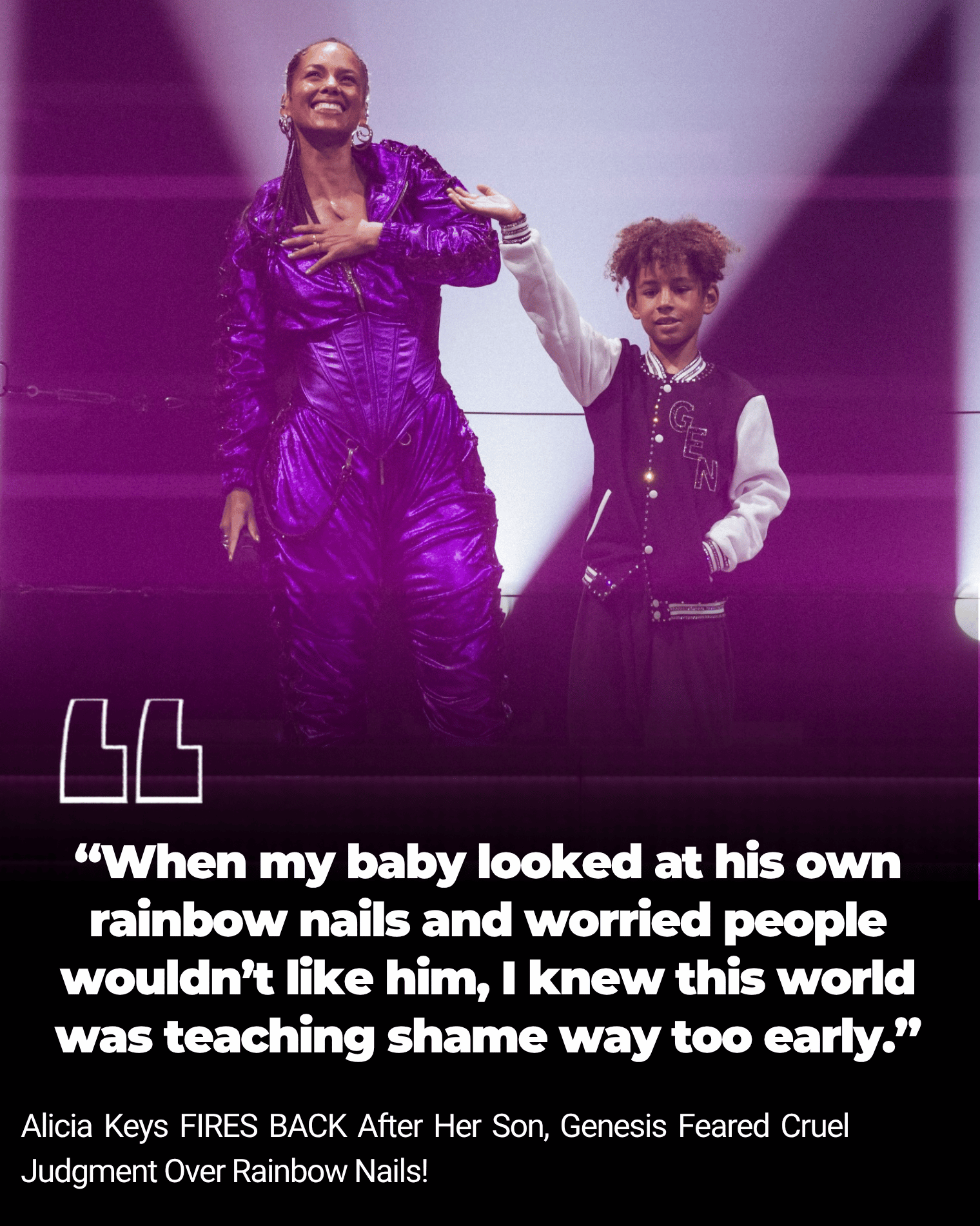 Alicia Keys FIRES BACK After Her Son Feared Cruel Judgment Over Rainbow Nails!