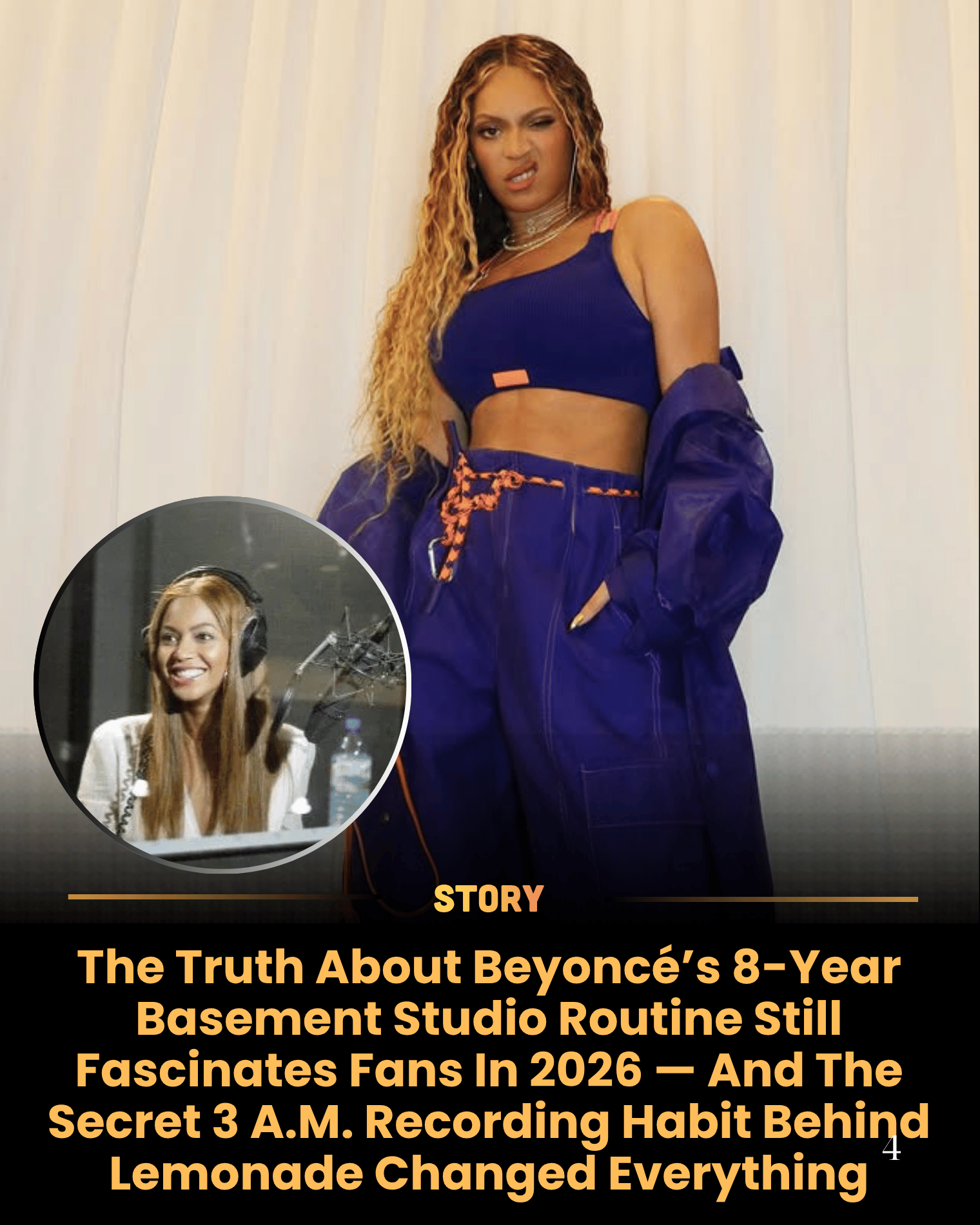 The Truth About Beyoncé’s 8-Year Basement Studio Routine Still Fascinates Fans In 2026 — And The Secret 3 A.M. Recording Habit Behind Lemonade Changed Everything