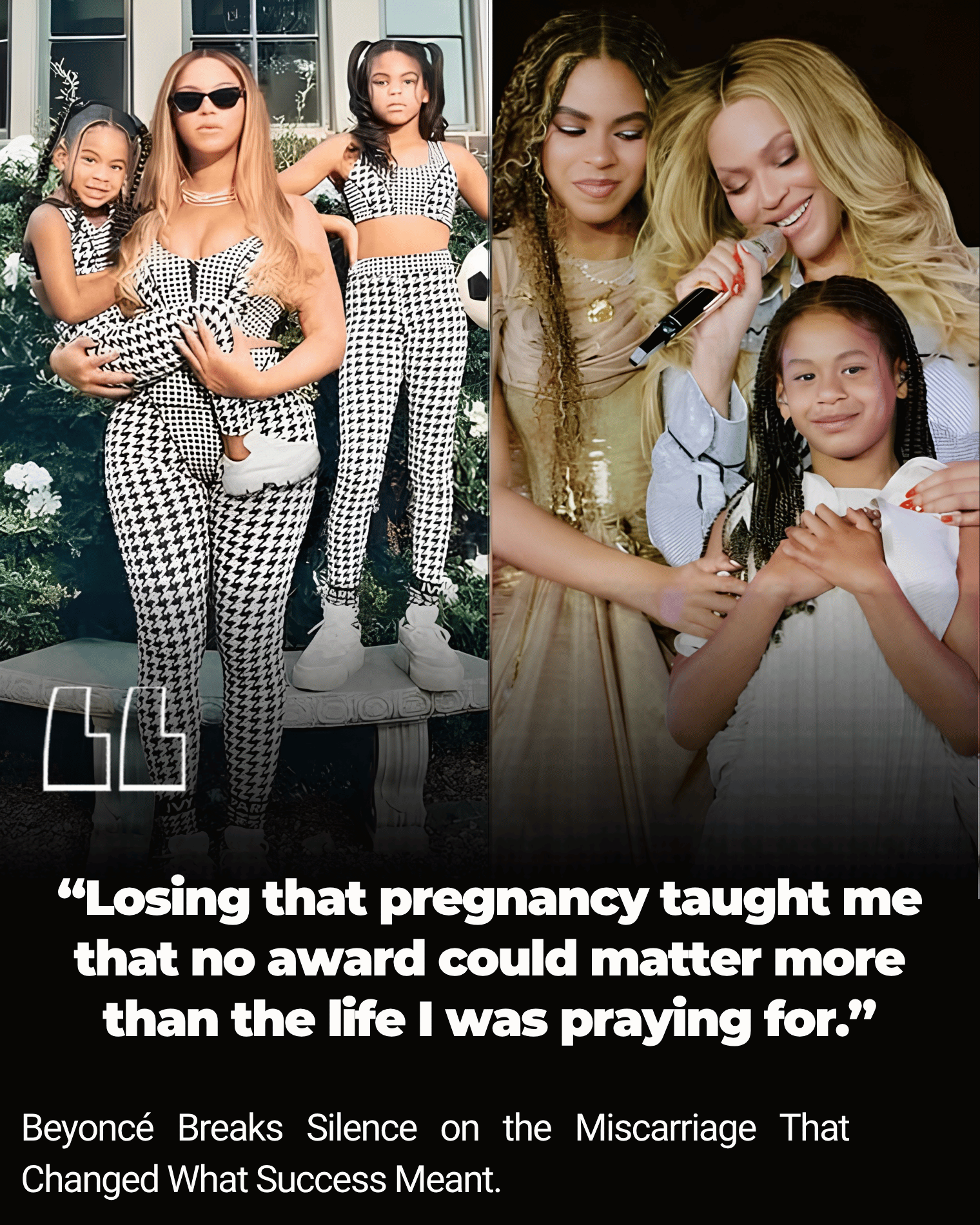 Beyoncé Breaks Silence on the Miscarriage That Changed What Success Meant