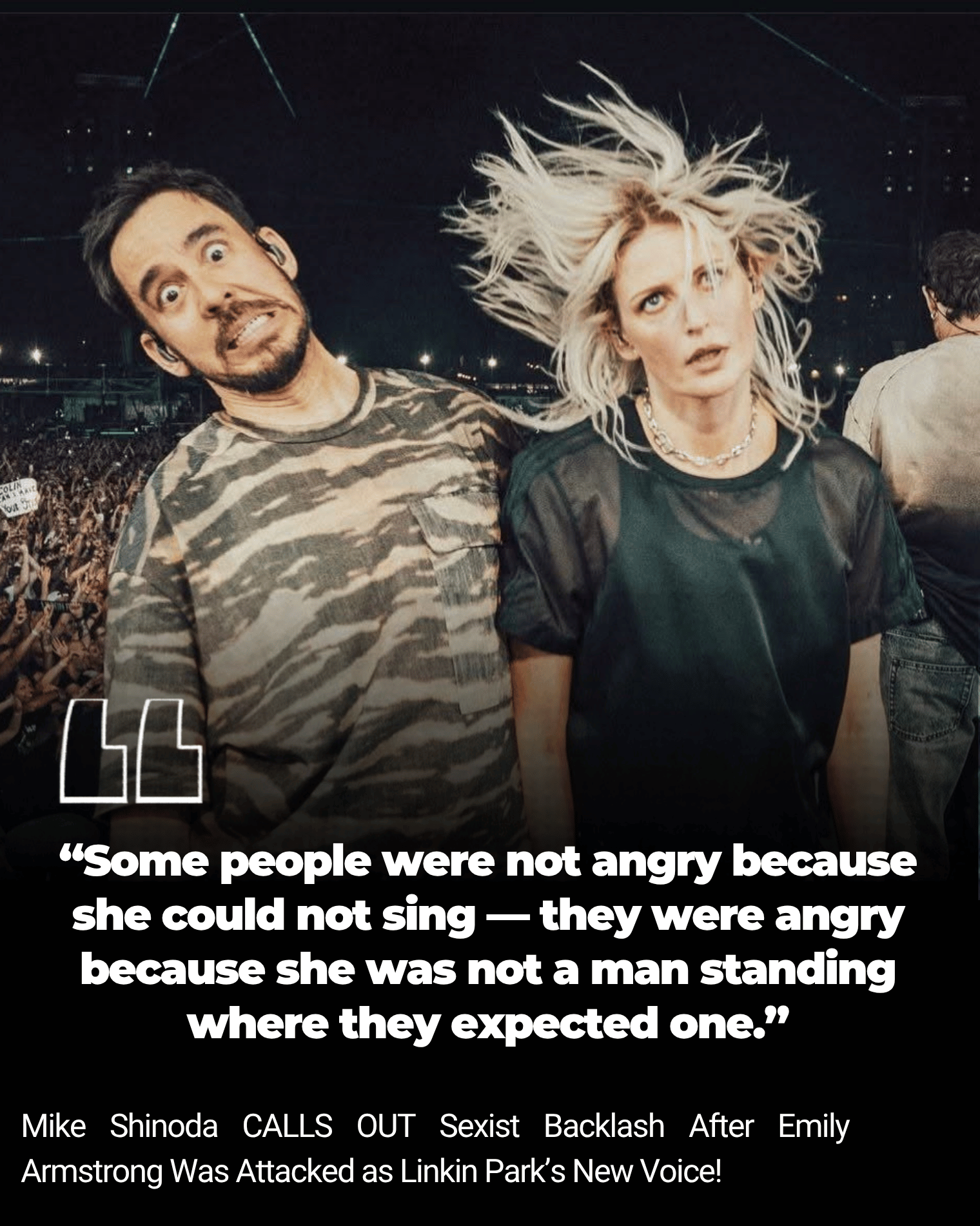 Mike Shinoda Calls Out Sexist Backlash After Emily Armstrong Was Attacked as Linkin Park’s New Voice!