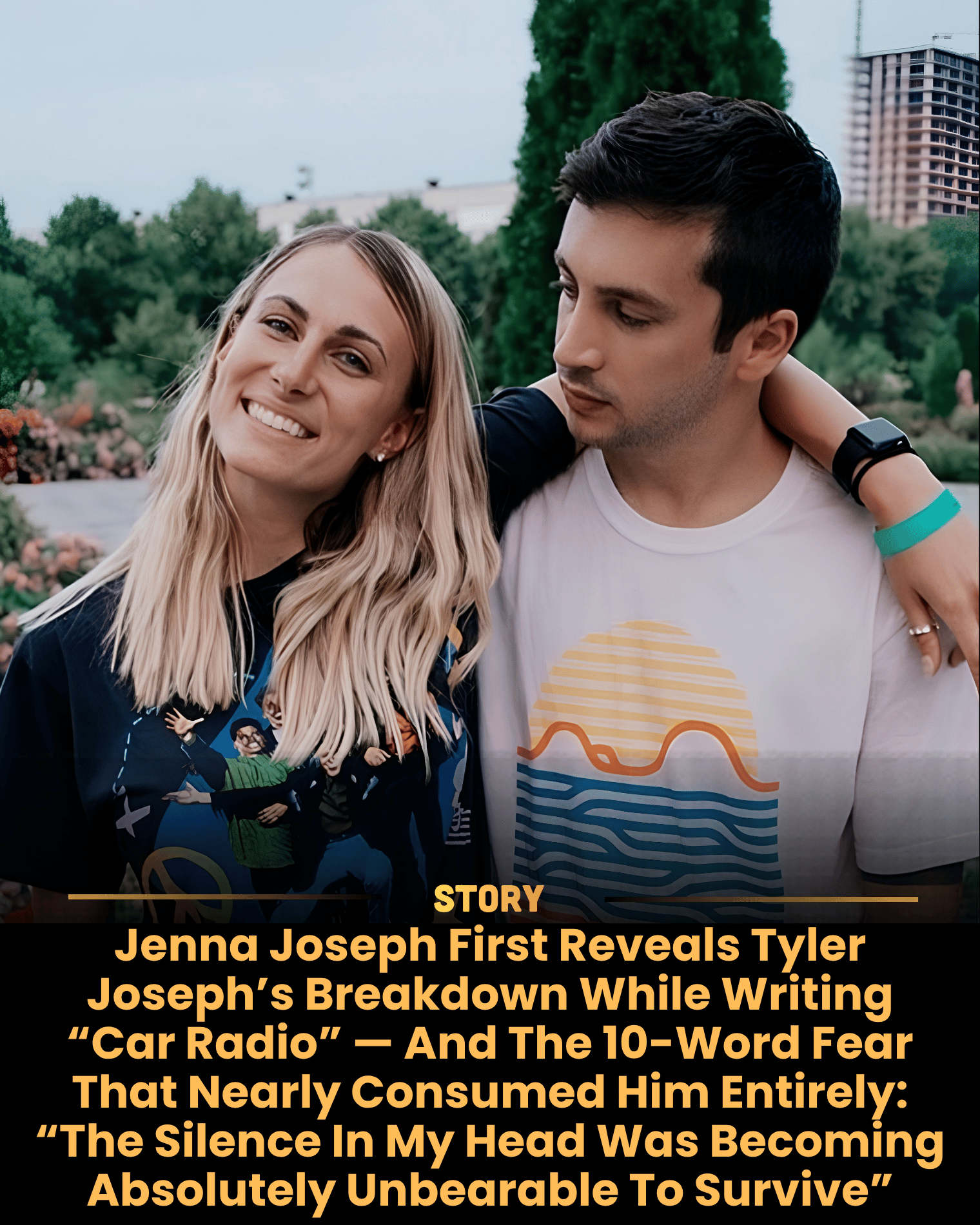 Jenna Joseph First Reveals Tyler Joseph’s Breakdown While Writing “Car Radio” — And The 10-Word Fear That Nearly Consumed Him Entirely: “The Silence In My Head Was Becoming Absolutely Unbearable To Survive”