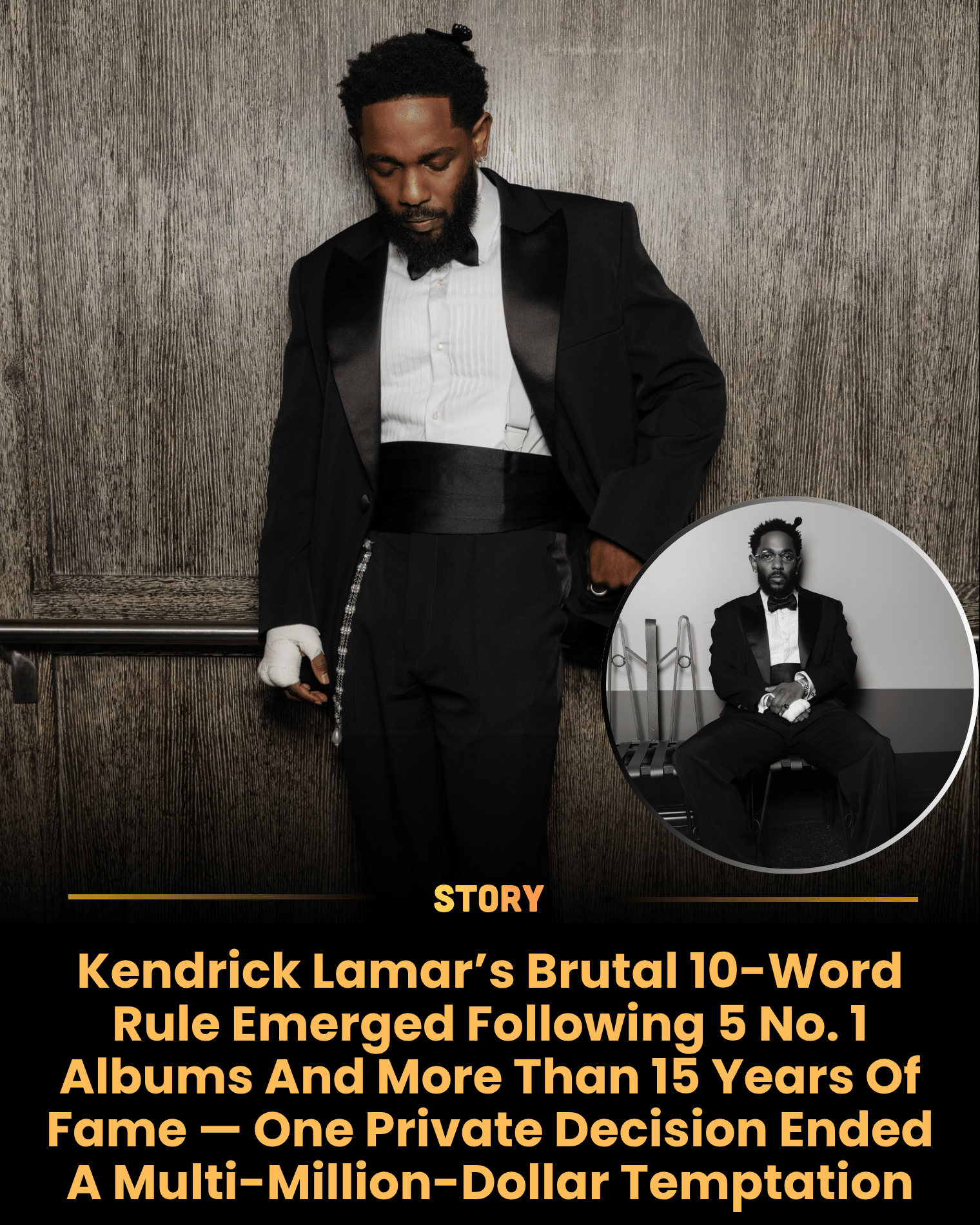 Kendrick Lamar’s Brutal 10-Word Rule Emerged Following 5 No. 1 Albums And More Than 15 Years Of Fame — One Private Decision Ended A Multi-Million-Dollar Temptation