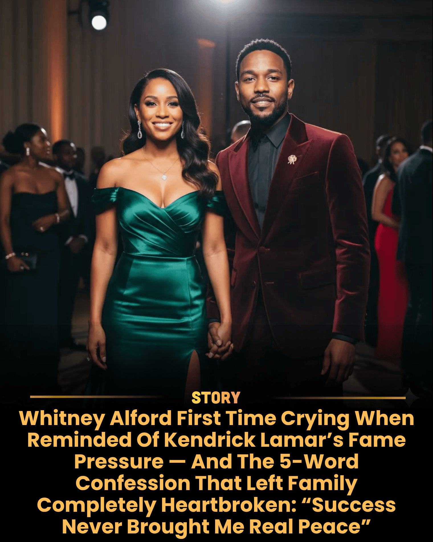 Whitney Alford First Time Crying When Reminded Of Kendrick Lamar’s Fame Pressure — And The 5-Word Confession That Left Family Completely Heartbroken: “Success Never Brought Me Real Peace”