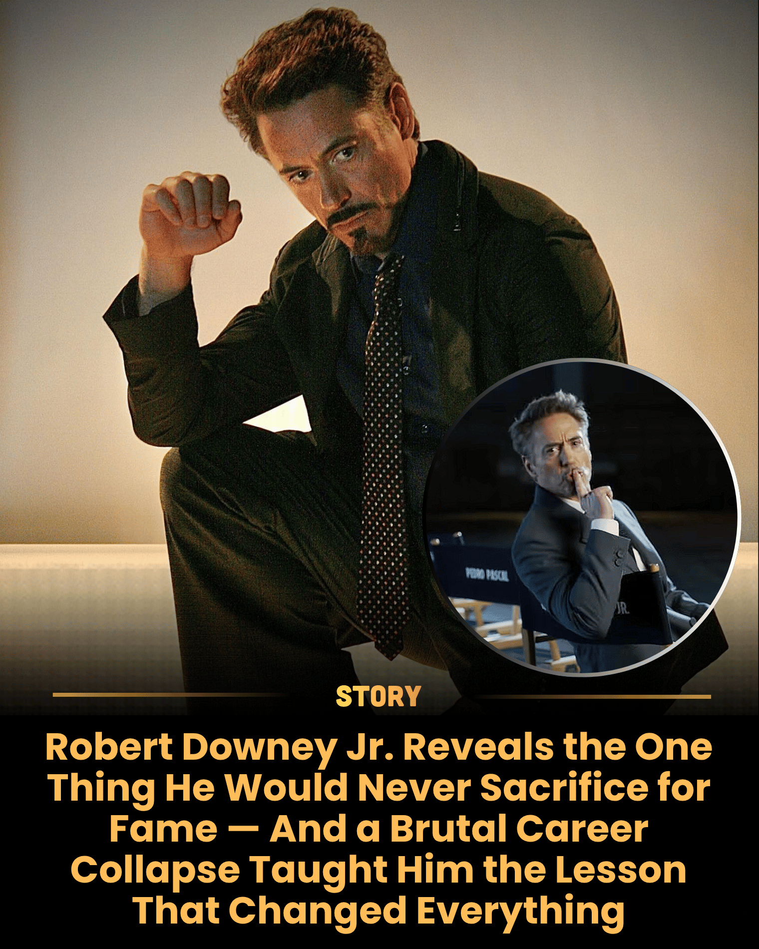 Robert Downey Jr. Reveals the One Thing He Would Never Sacrifice for Fame — And a Brutal Career Collapse Taught Him the Lesson That Changed Everything