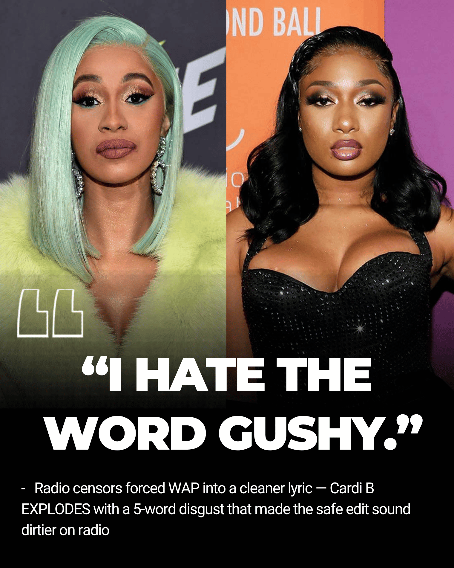Radio Censors Forced WAP Into a Cleaner Lyric — Cardi B EXPLODES With a 5-Word Disgust That Made the Safe Edit Sound Dirtier on Radio was supposed to be a censorship victory.