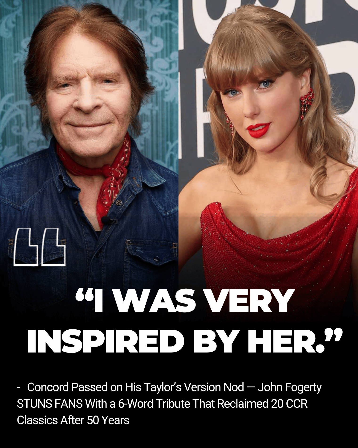 Concord Passed on His Taylor’s Version Nod — John Fogerty STUNS FANS With a 6-Word Tribute That Reclaimed 20 CCR Classics After 50 Years became one of the night’s biggest emotional jolts at the 2026 Songwriters Hall of Fame induction in New York.