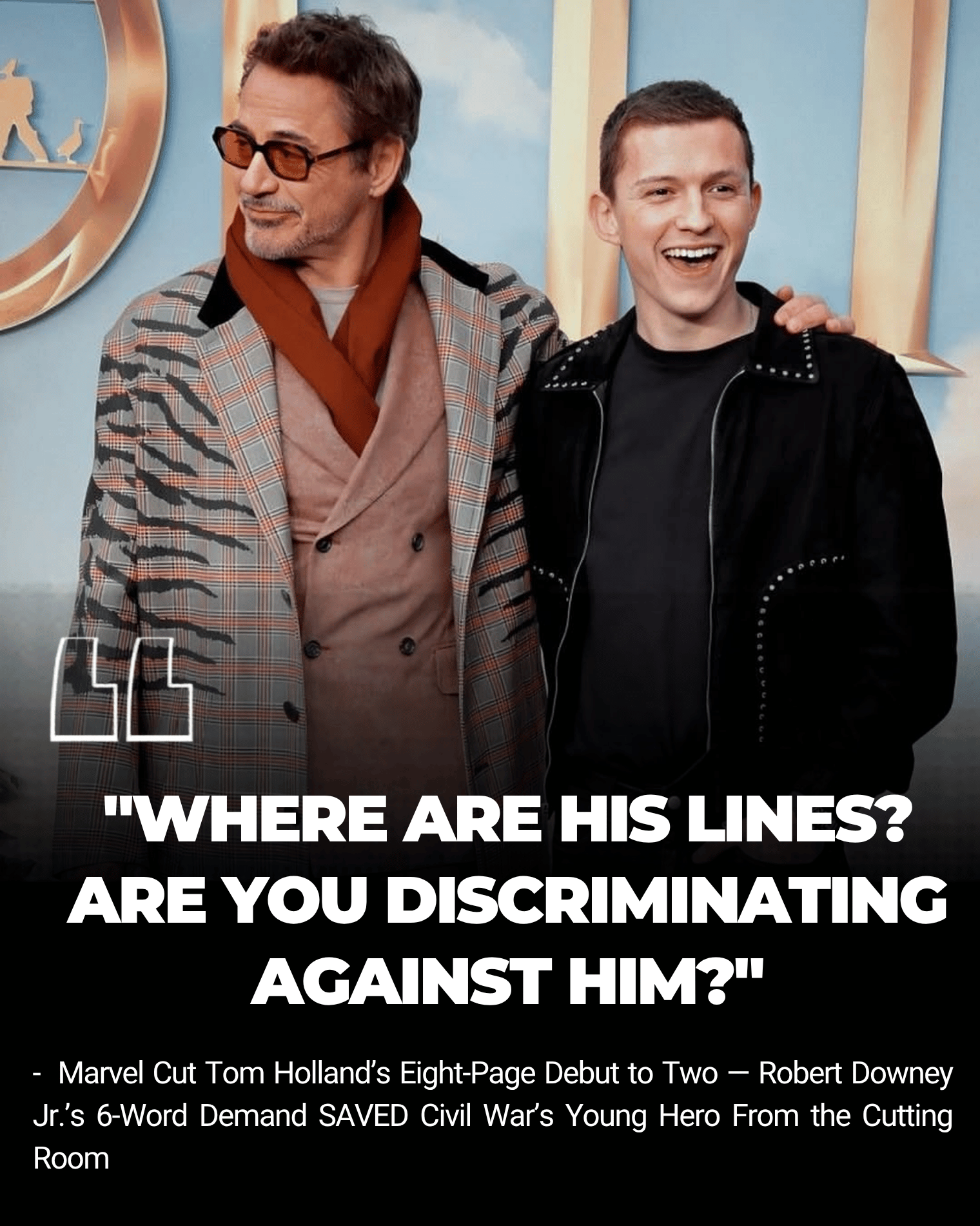 Marvel Cut Tom Holland’s Eight-Page Debut to Two — Robert Downey Jr.’s 6-Word Demand SAVED Civil War’s Young Hero From the Cutting Room